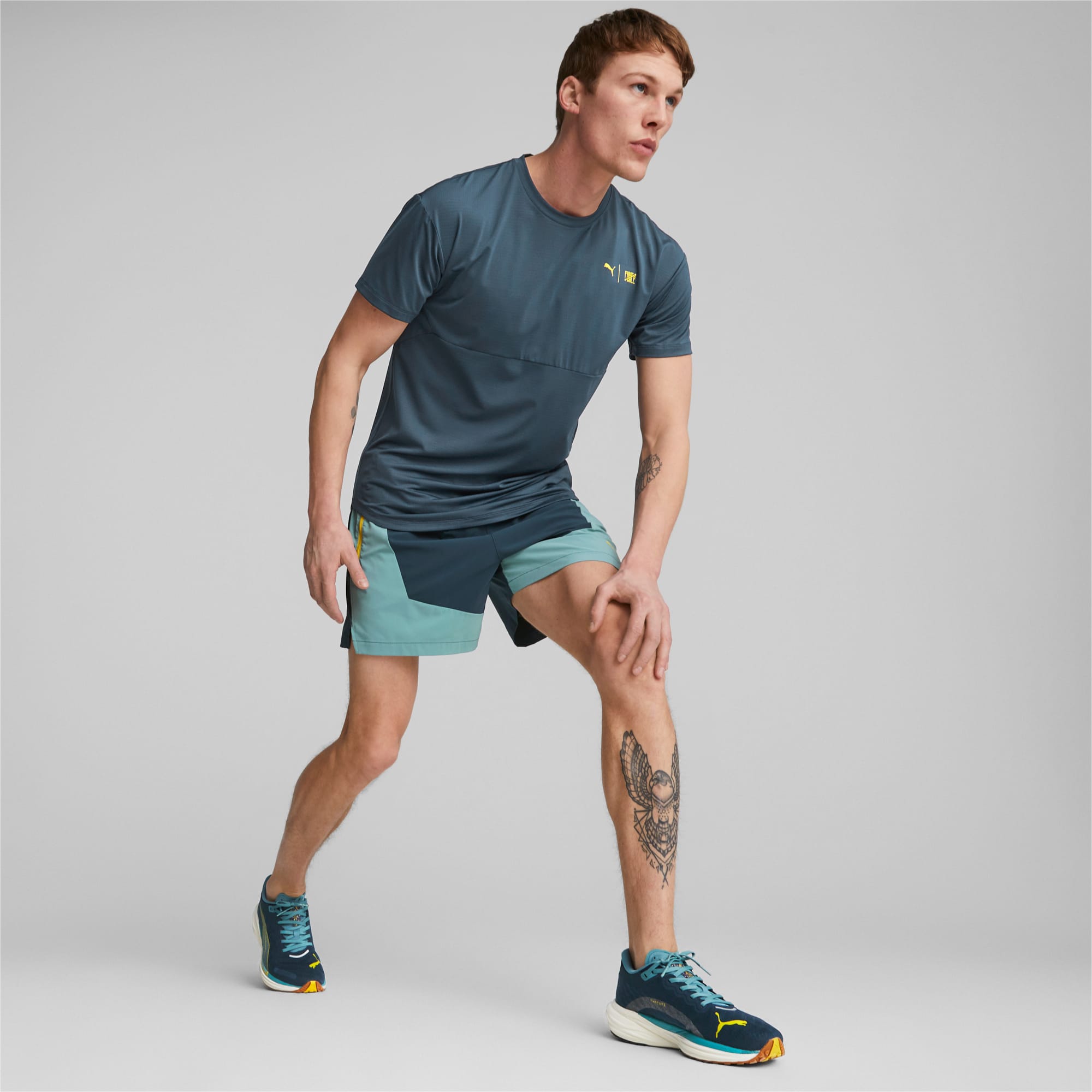 PUMA X First Mile Commercial Running T-Shirt Herren, Mehrfarbig, Größe: XL, Kleidung