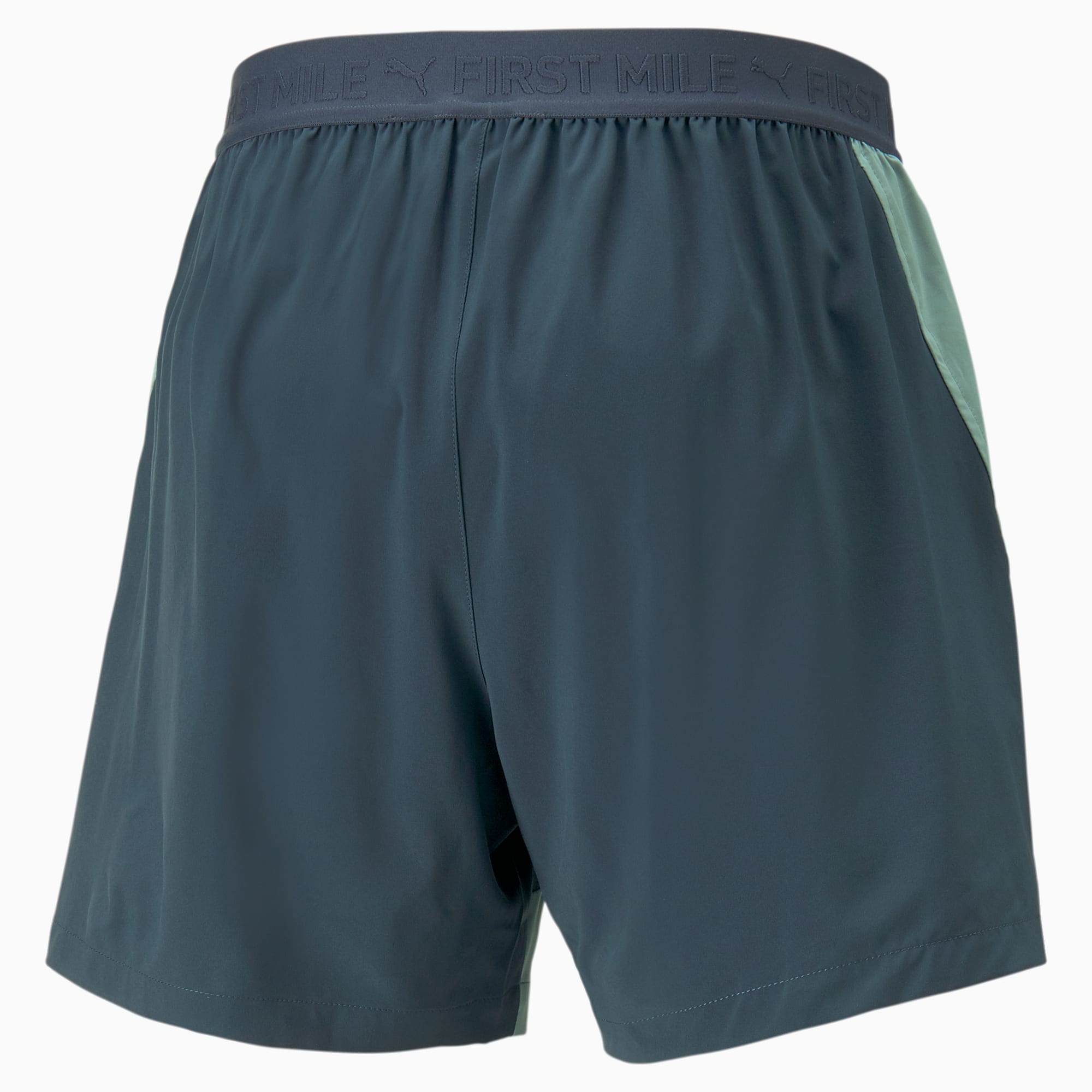 PUMA x First Mile geweven 5"hardloopshort voor Heren, Dark Night-Adriatic