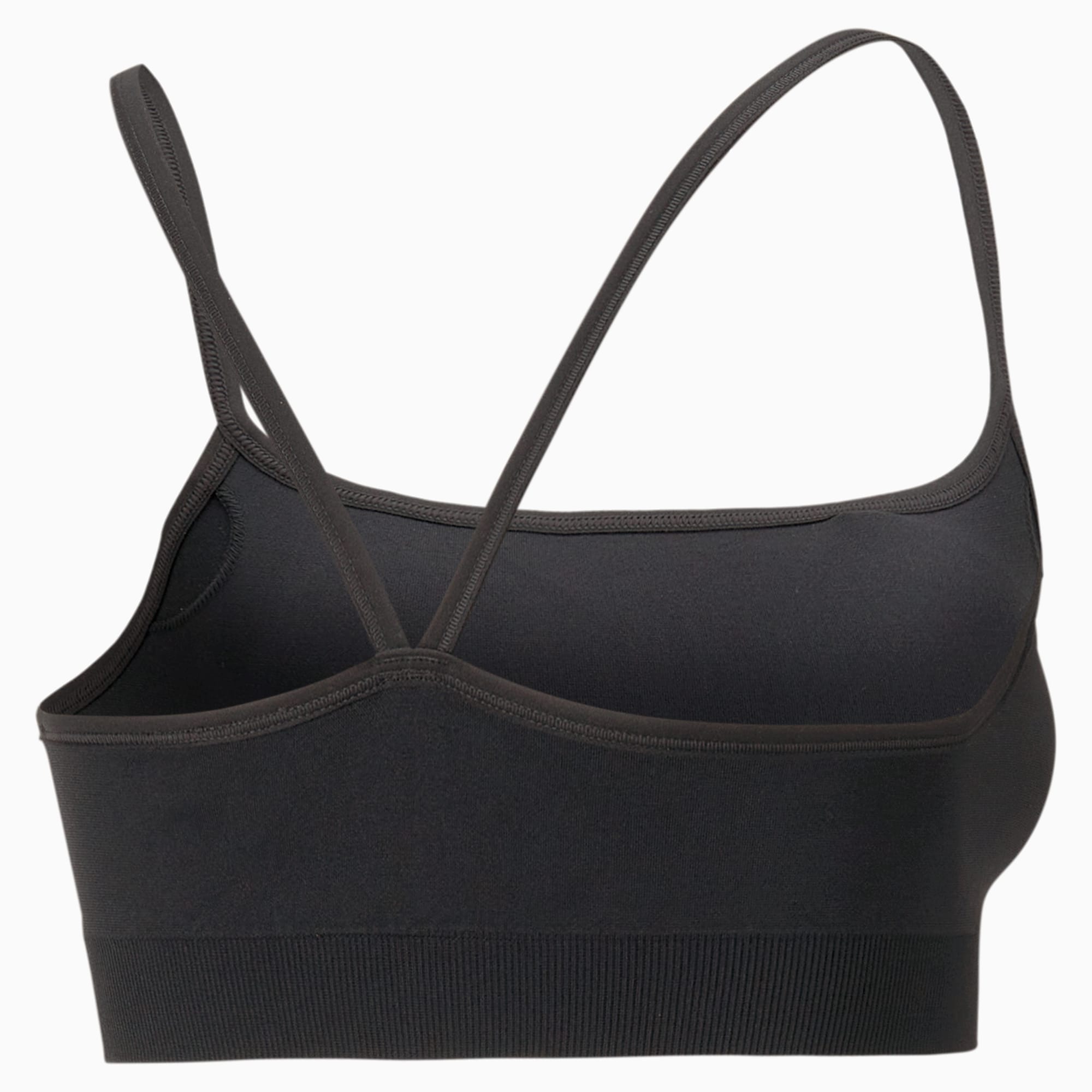 PUMA Studio Low Impact naadloze trainingsbeha voor Dames, Zwart