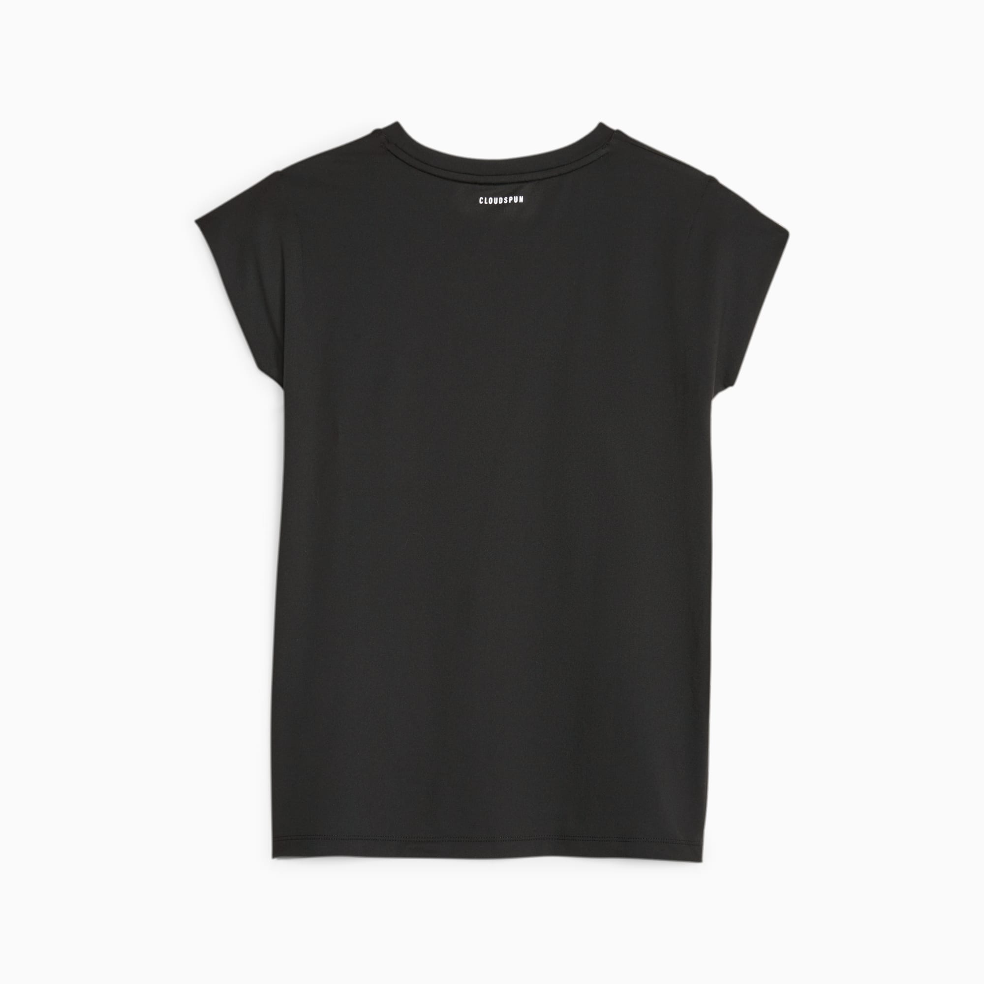 PUMA CLOUDSPUN Trend training T-shirt voor Dames, Zwart