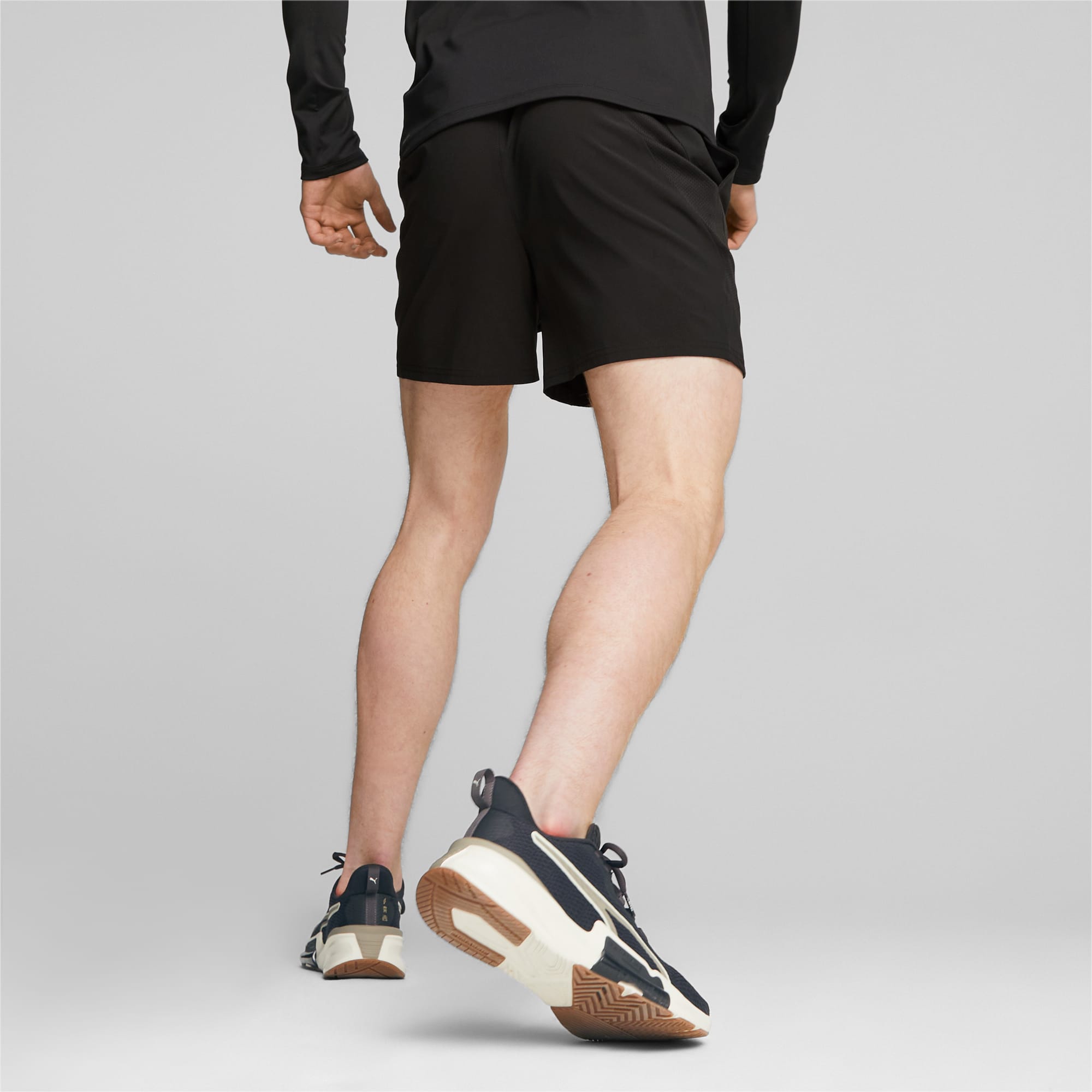 PUMA Shorts De Training Fit 5” Para Hombre, Negro