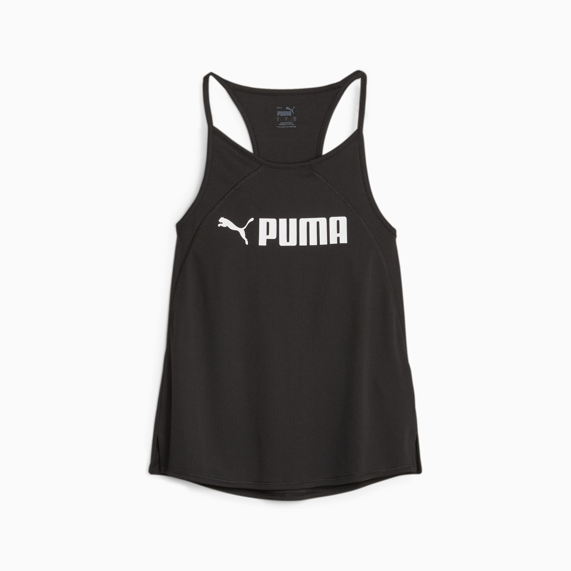 PUMA Fit Ultrabreathe Women's Tank Top Shirt, Black/White, Size XXS, Clothing