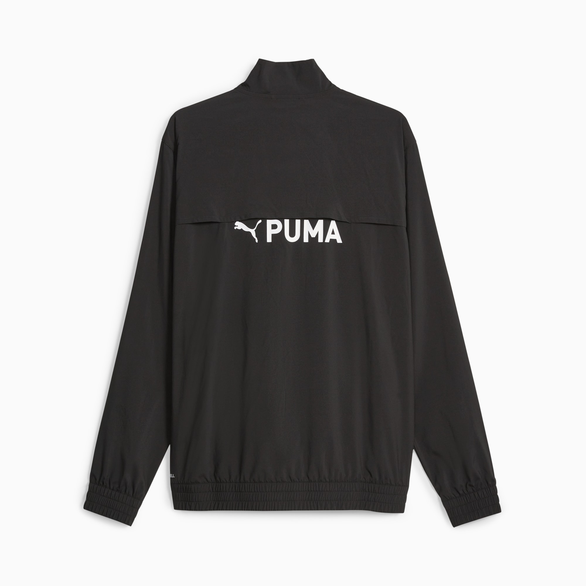 PUMA FIT geweven trainingsjack met ritssluiting voor Heren, Zwart