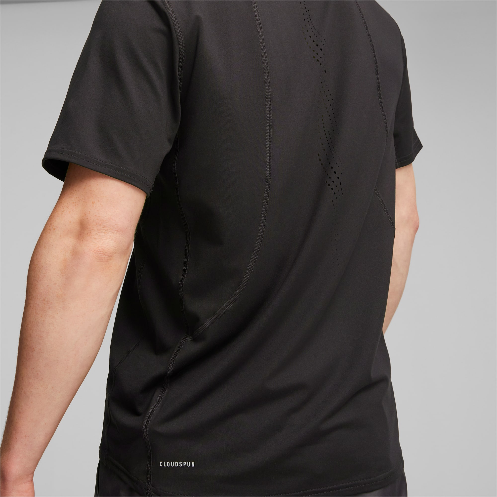 PUMA Cloudspun Kurzärmliges Lauf-T-Shirt Herren, Schwarz, Größe: XS, Kleidung