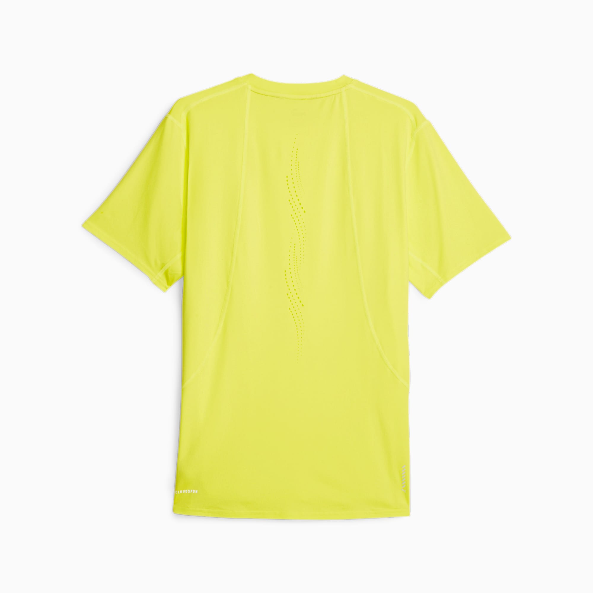 PUMA Męska Koszulka Do Biegania Cloudspun Z Krótkim Rękawem, Żółty
