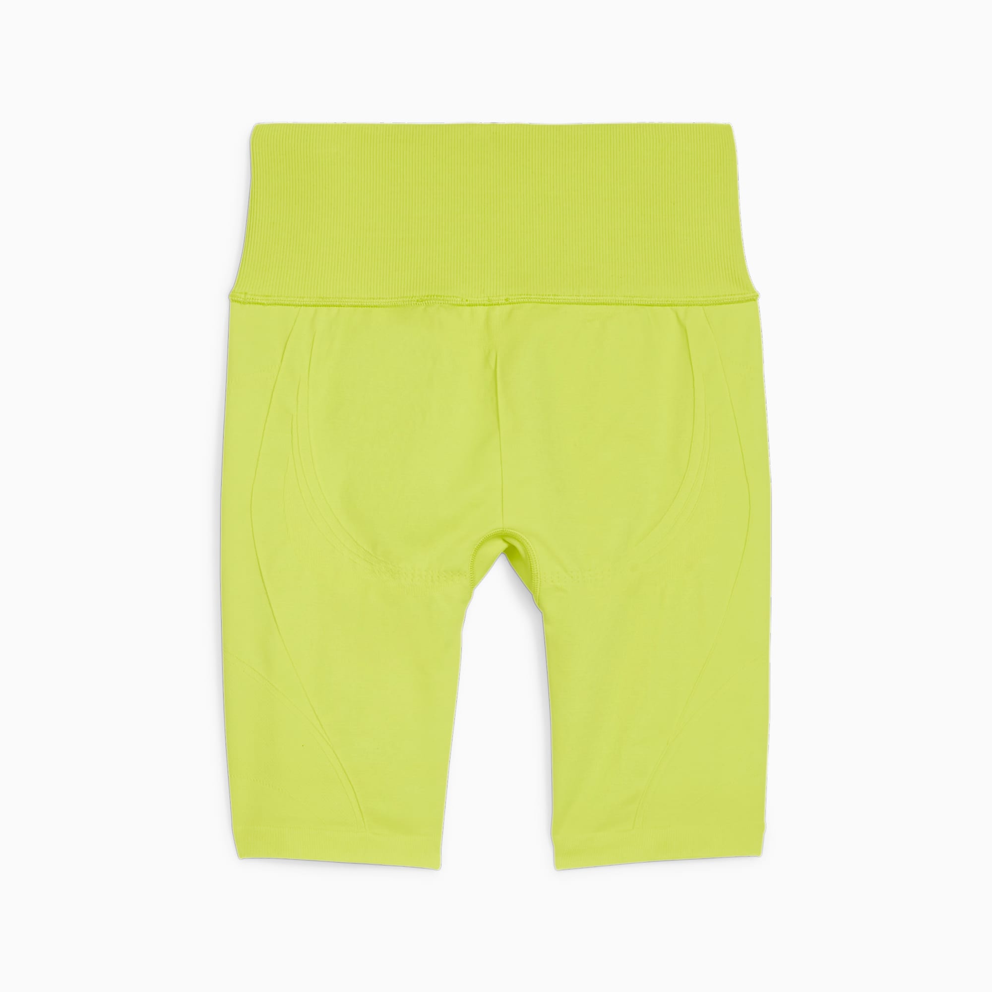 PUMA SHAPELUXE NAADLOZE FIETSSHORT MET HOGE TAILLE voor Dames, Groen