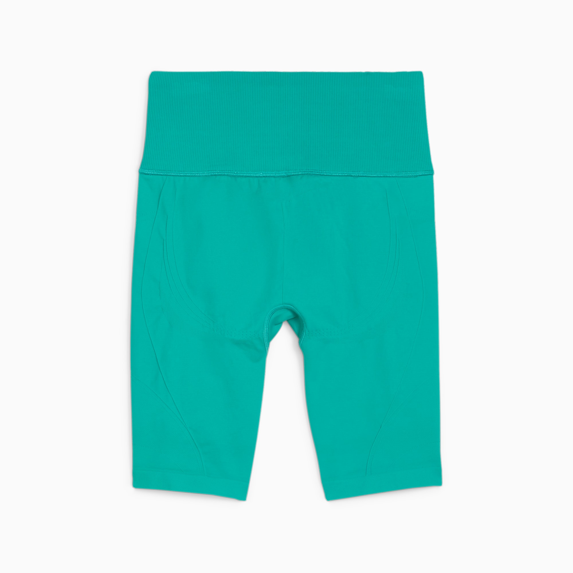 PUMA SHAPELUXE NAADLOZE FIETSSHORT MET HOGE TAILLE voor Dames, Groen