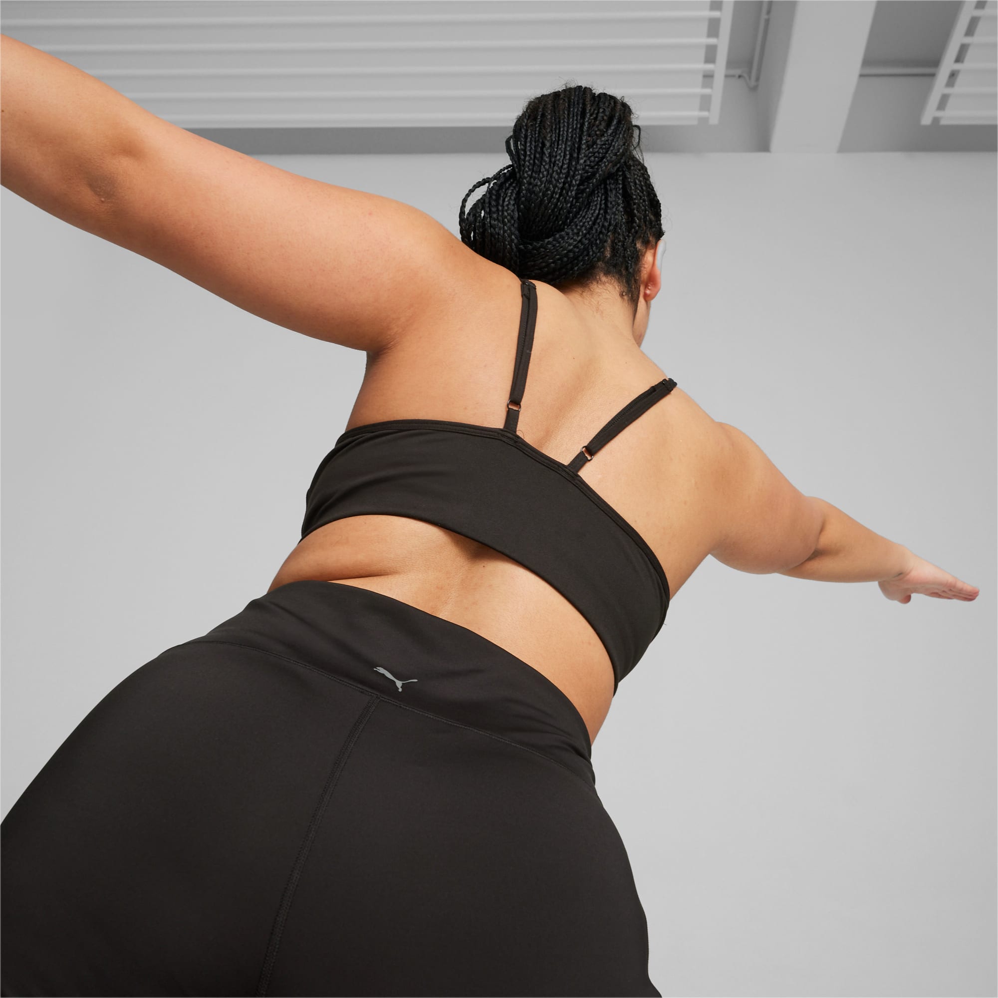 Women's PUMA Move Yogini Studio Training Bra, Black, Size XS, Clothing
