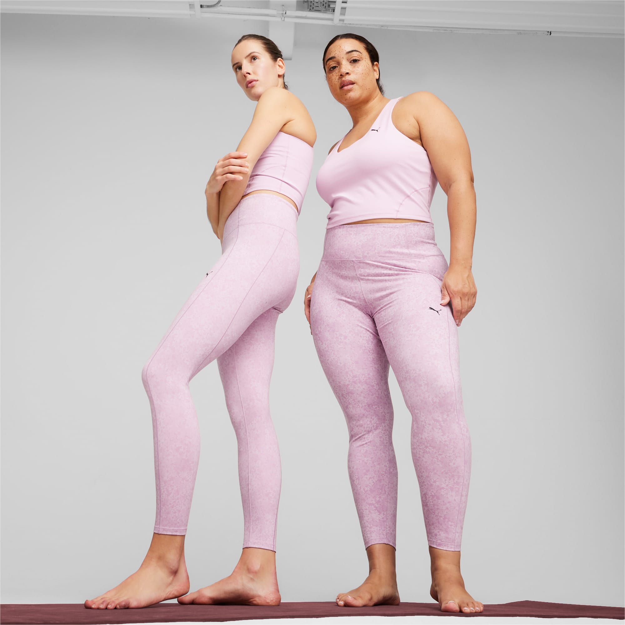PUMA Studio Foundations Women's Training Tights, Grape Mist, Size XS, Clothing
