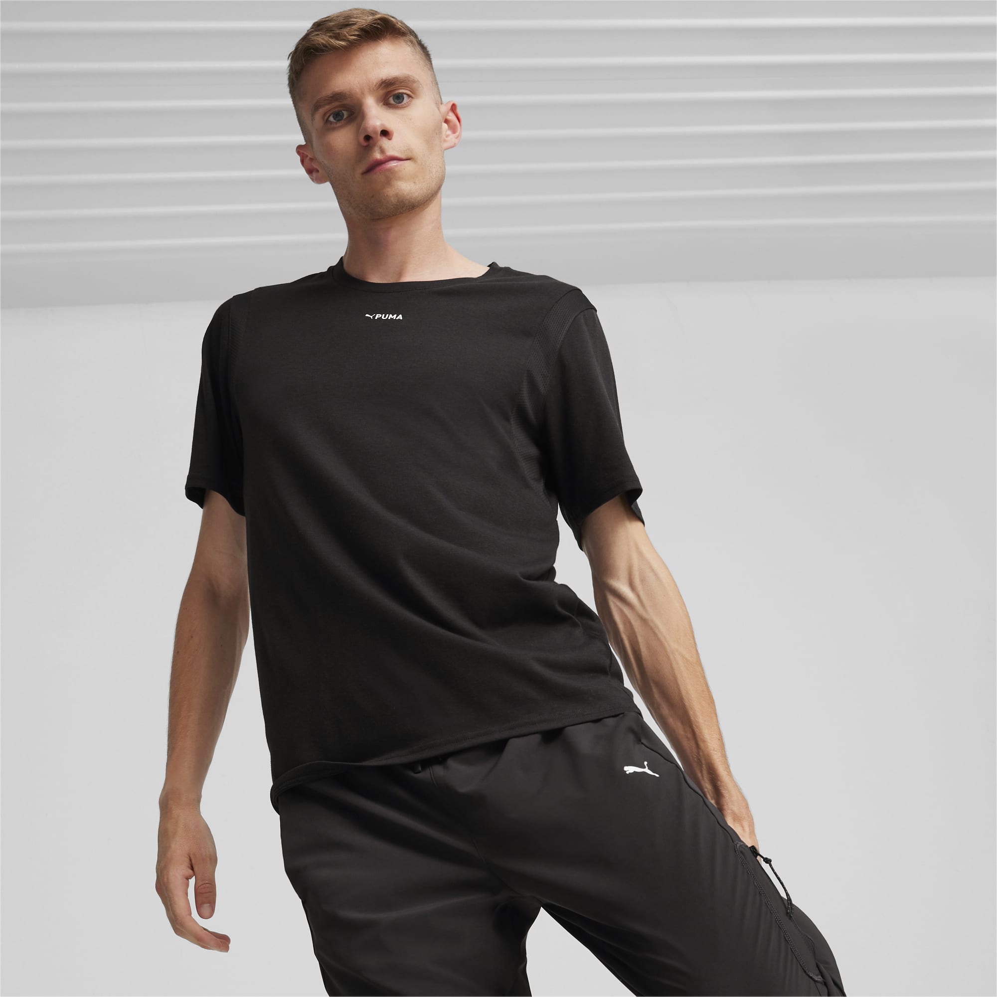 T-Shirt TriBlend PUMA FIT Pour Homme, Noir