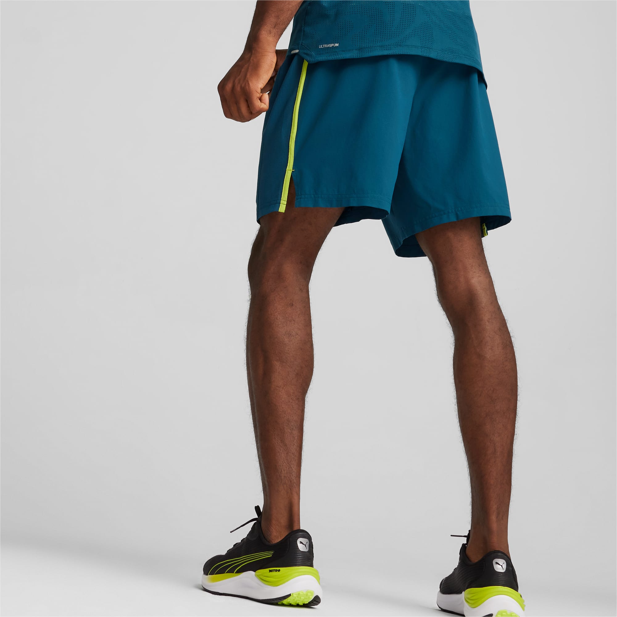 PUMA Run Velocity Ultraweave 7 Men's Running Shorts, Ocean Tropic, Size XS, Clothing