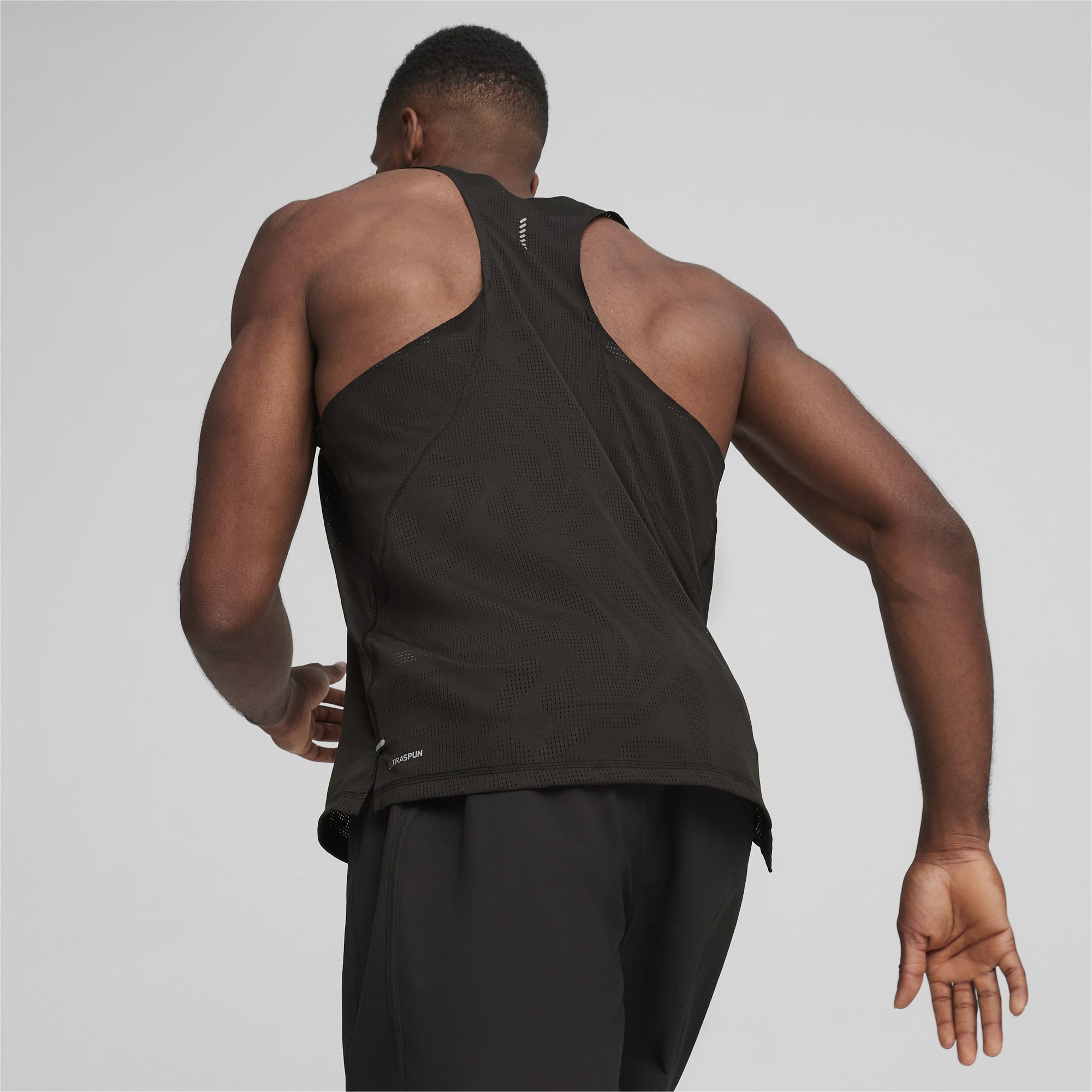 PUMA Run Ultraspun Men's Running Singlet Shirt, Black, Size XS, Clothing