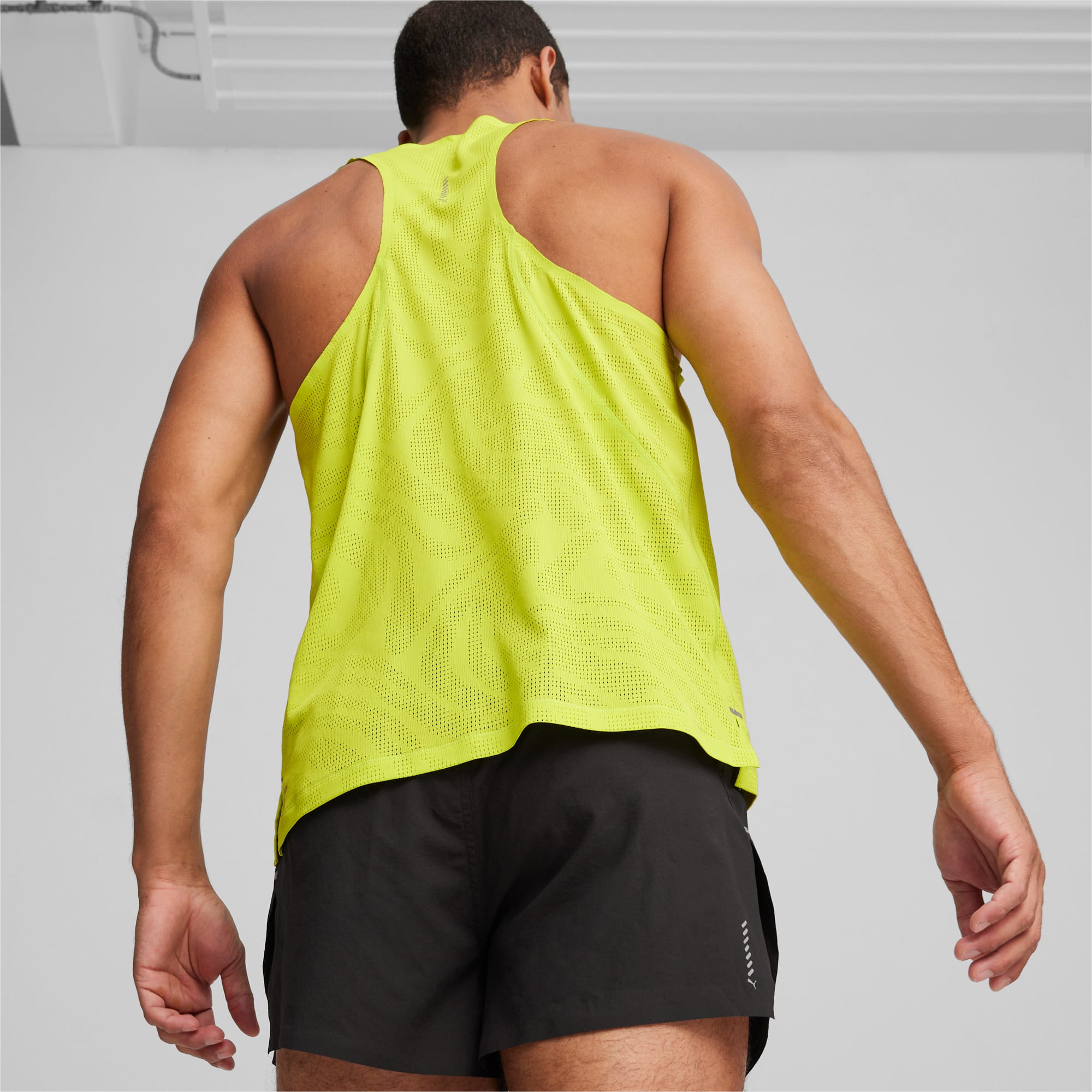 PUMA Run Ultraspun Men's Running Singlet Shirt, Lime Pow, Size XS, Clothing