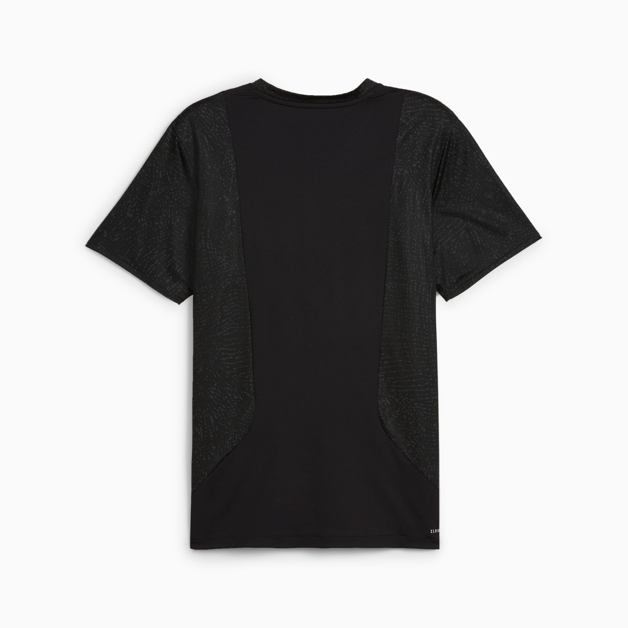 PUMA STUDIO CLOUDSPUN T-shirt met all-over-print, Zwart