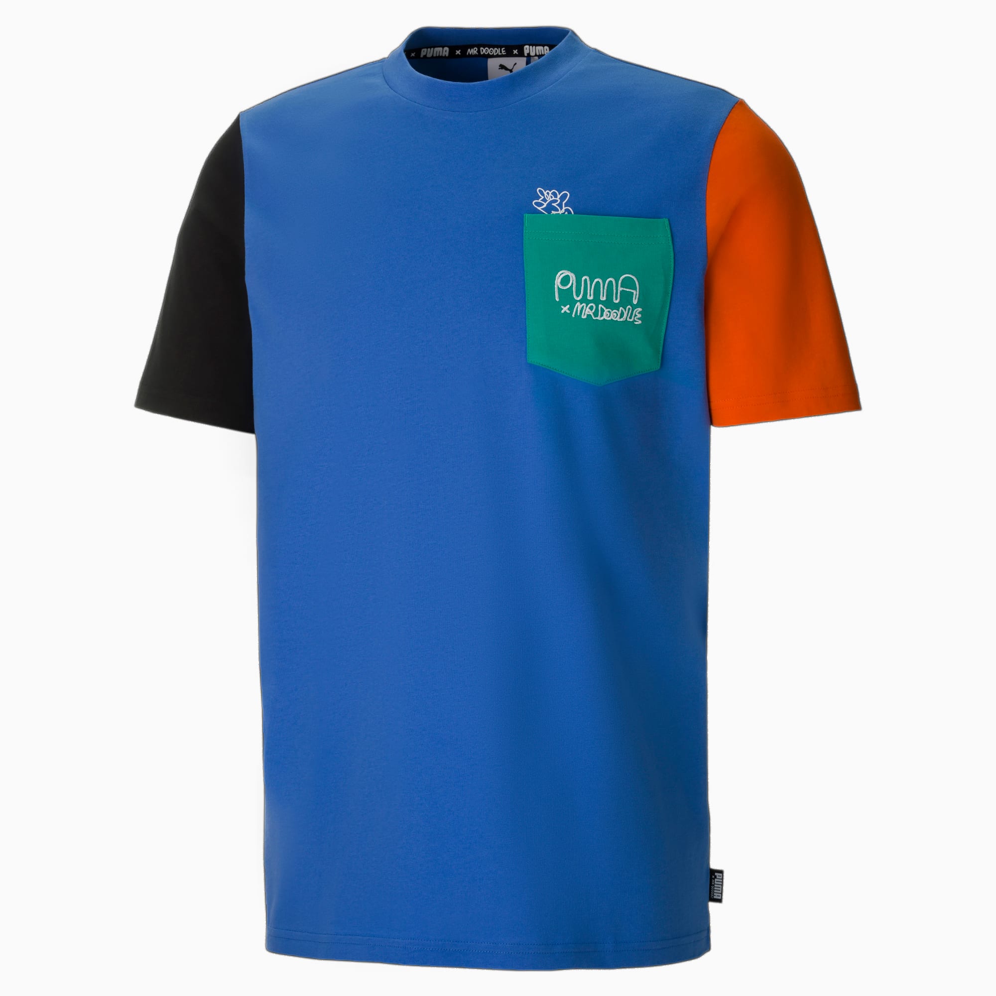 PUMA x MR DOODLE T-shirt met kleurvlakken /Aucun, Maat S