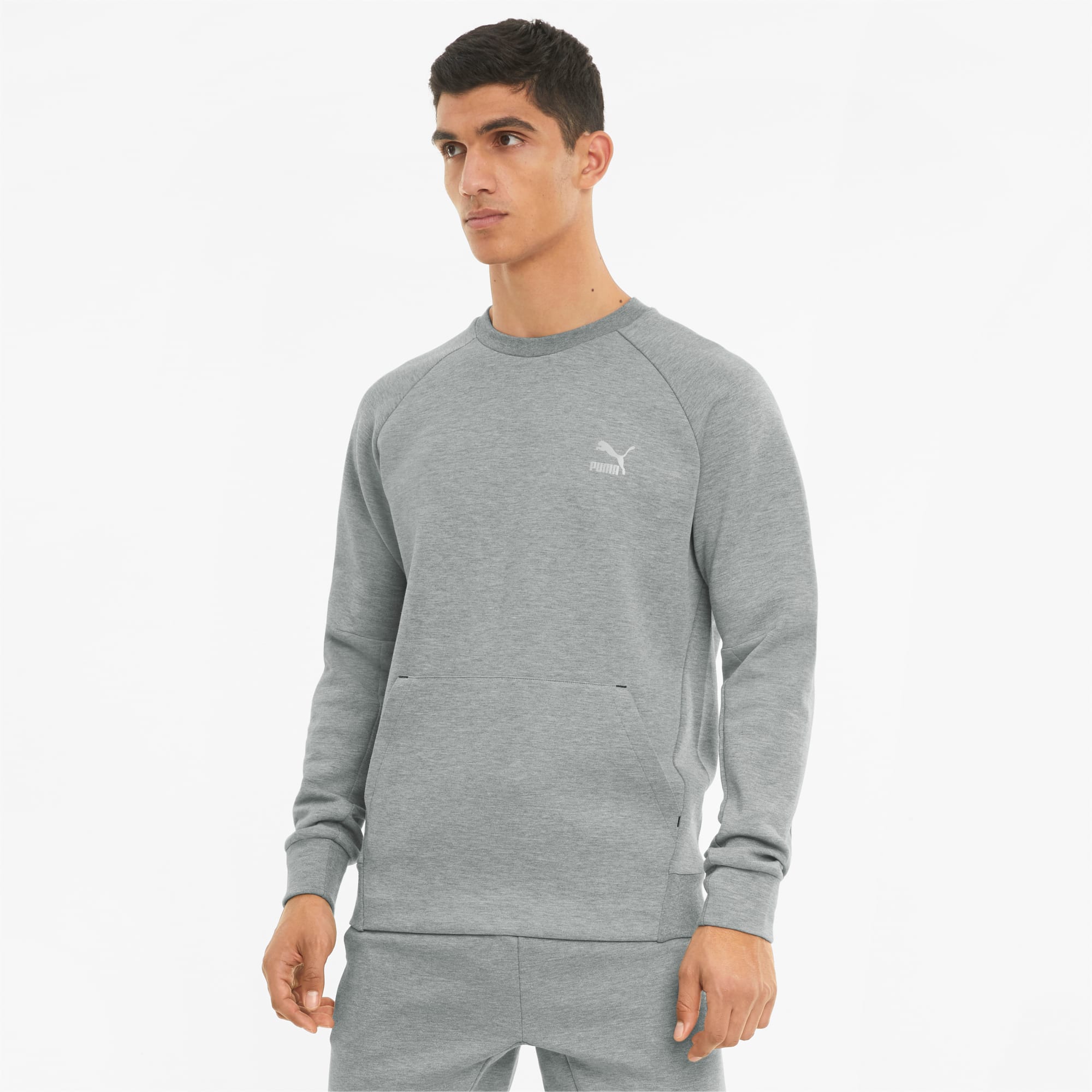 Classics Tech sweater heren, Grijs, Maat XL | PUMA