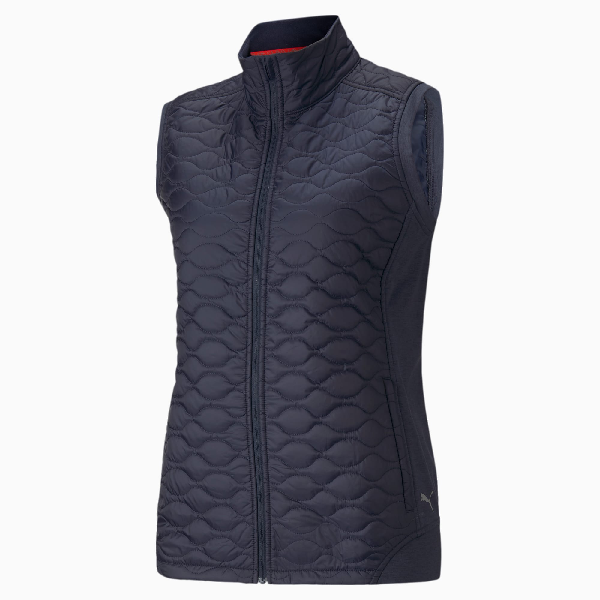 PUMA Cloudspun Wrmlbl Women's Golf Vest Women's Jacket, Dark Blue, Size XS, Clothing