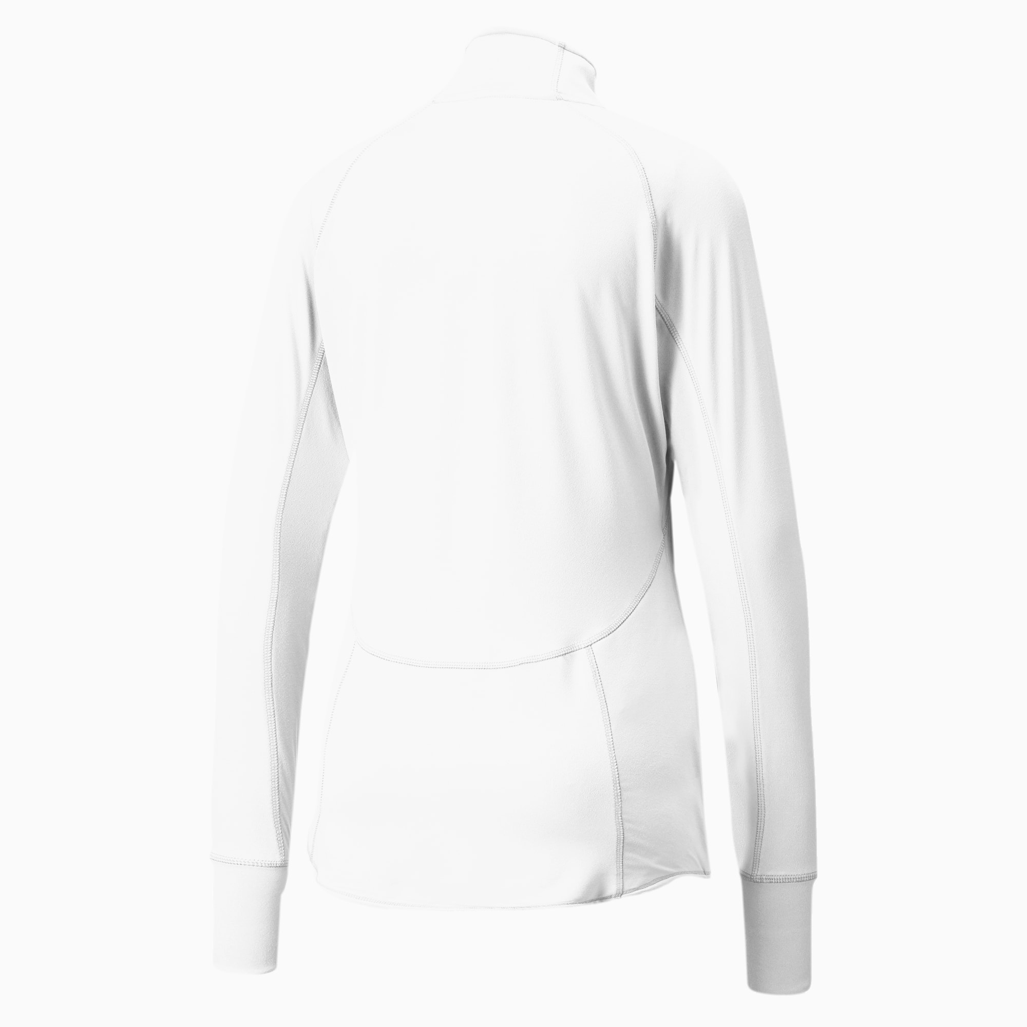 PUMA Gamer Damen Golf Pullover Damen Mit Viertellangem Reißverschluss, Weiß, Größe: XXL, Kleidung