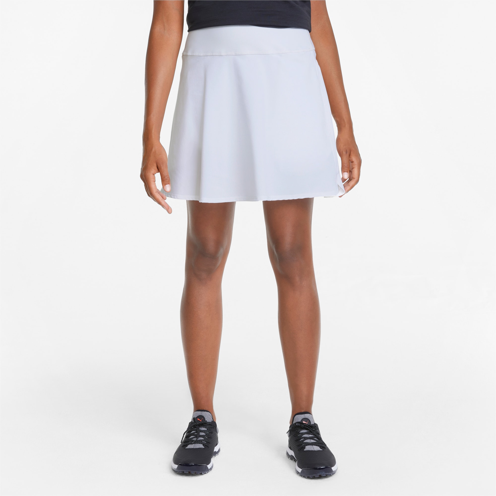 PUMA PWRSHAPE Solid Damen Golf Rock, Weiß, Größe: XL, Kleidung