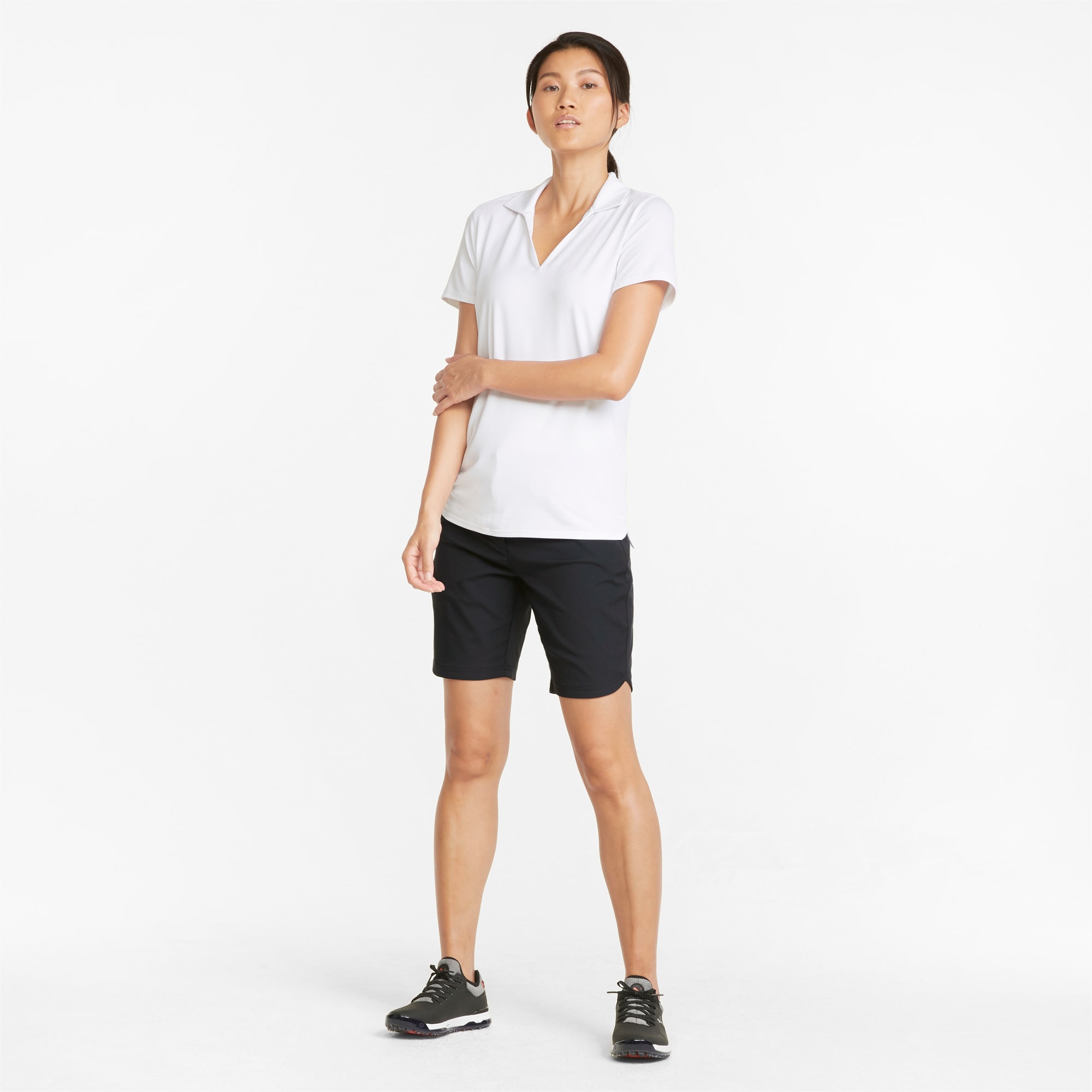 PUMA Bermudas Damen Golf Shorts, Schwarz, Größe: M, Kleidung