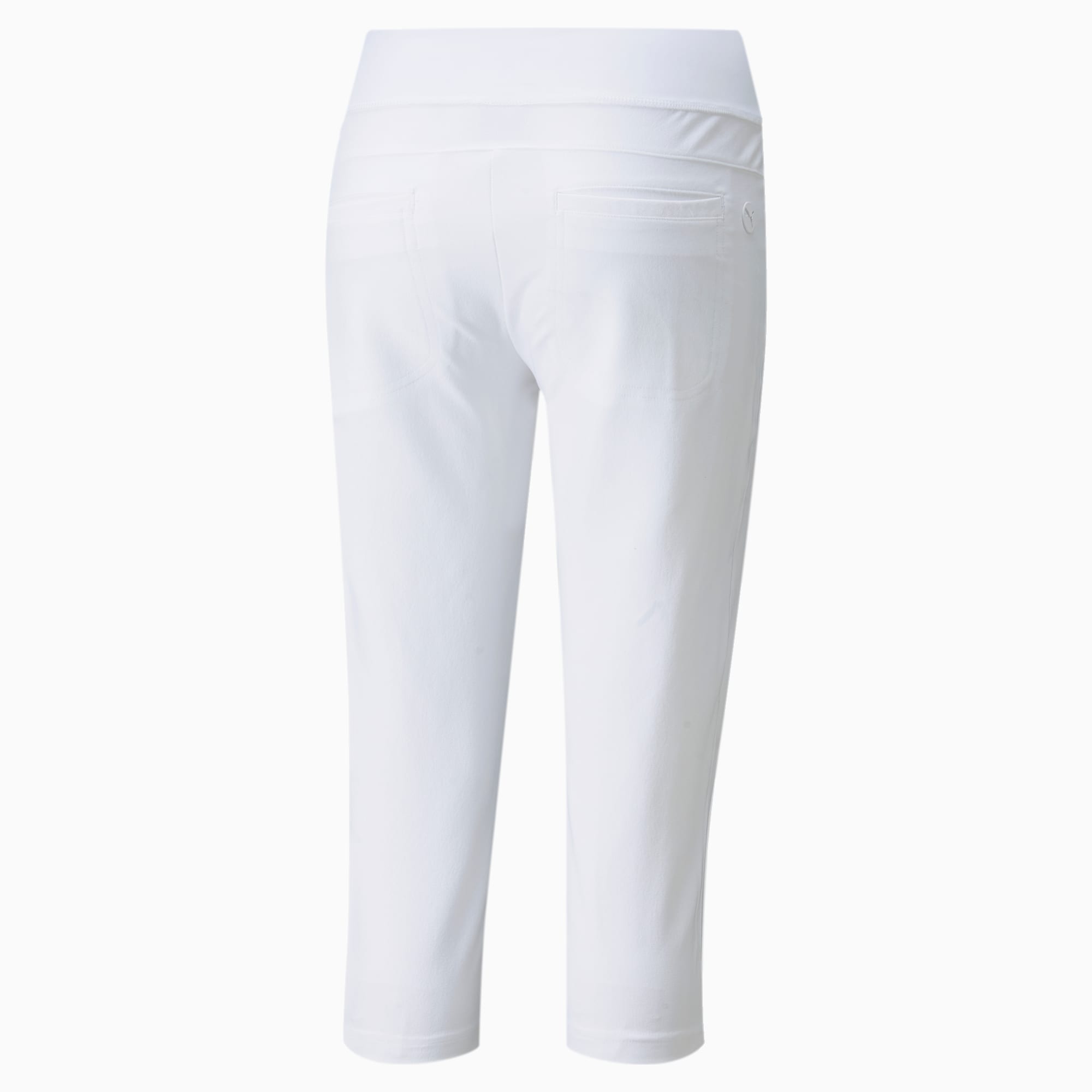 PUMA PWRSHAPE Damen Golf Capri-Hose, Weiß, Größe: L, Kleidung