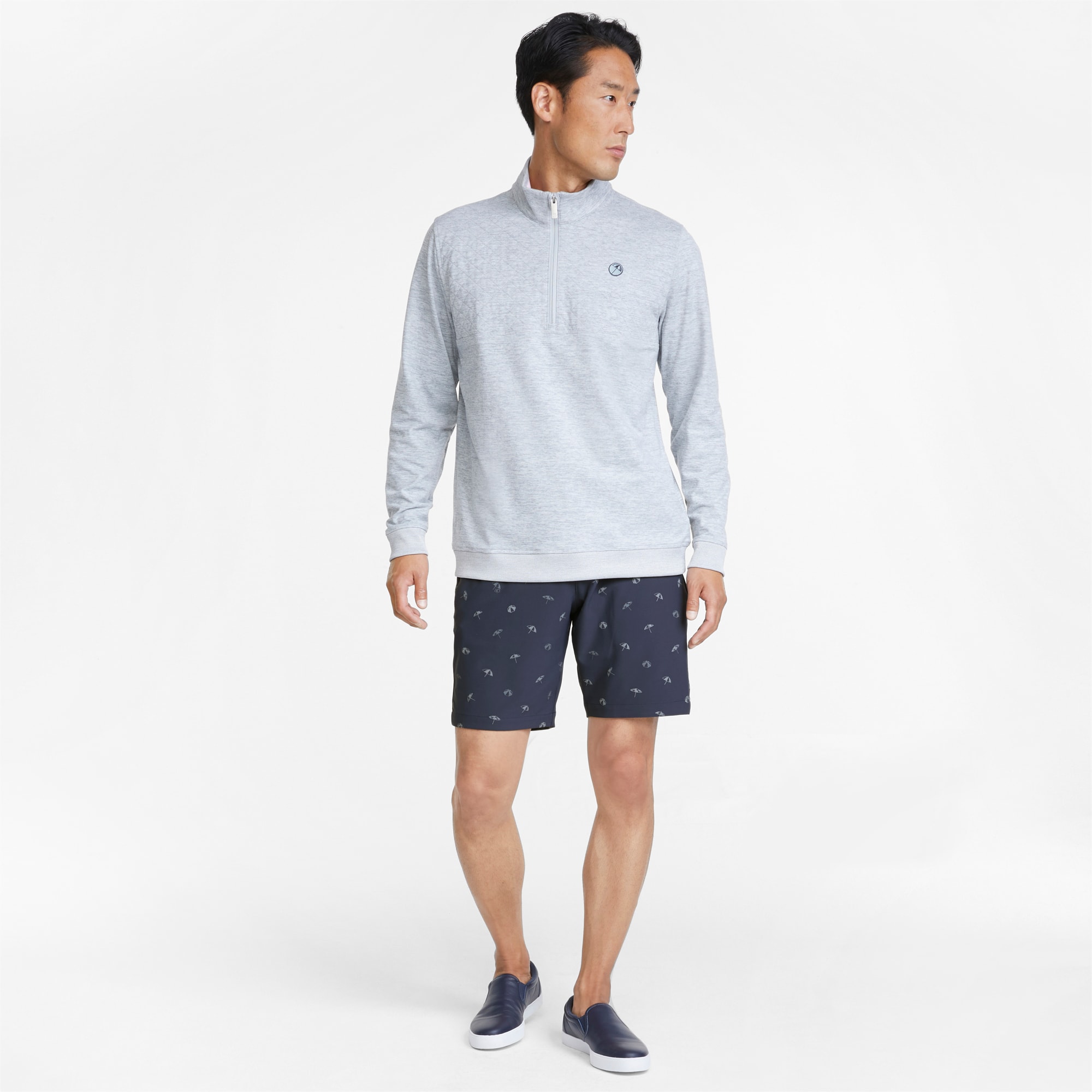 PUMA X ARNOLD PALMER Herren Golf-Shorts, Blau/Grau, Größe: 40, Kleidung