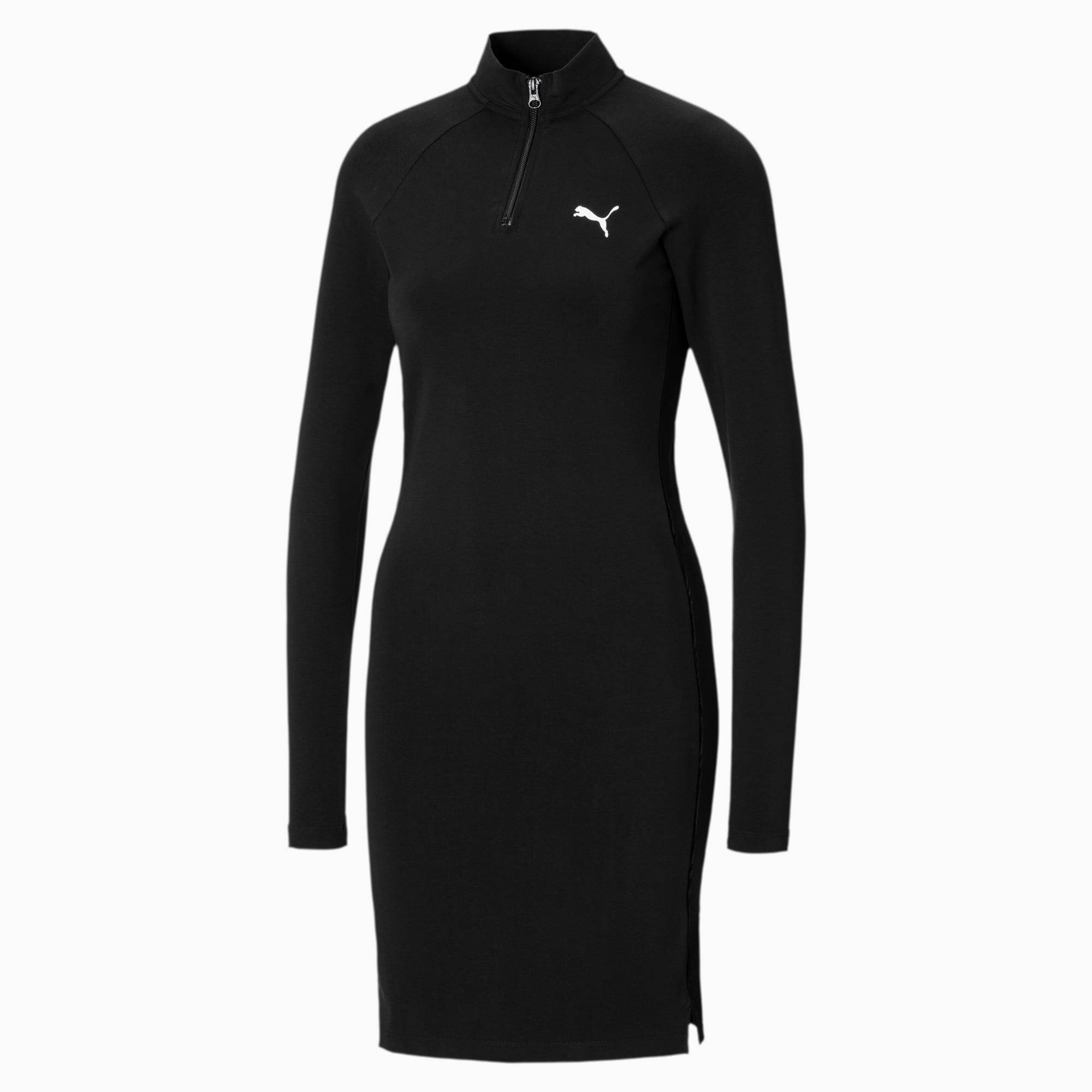 PUMA Robe Velvet Side Panel pour Femme, Noir, Taille XS, Vêtements
