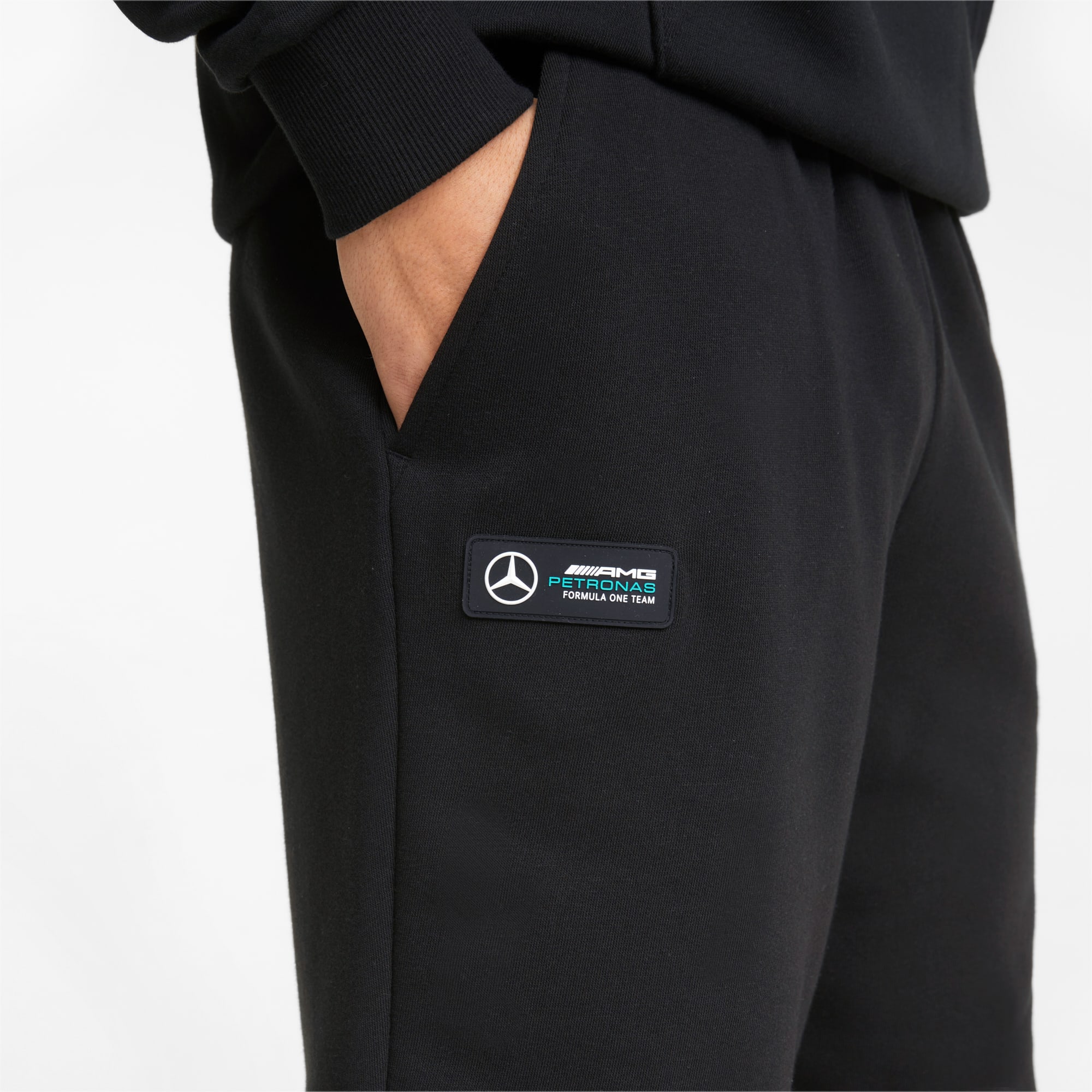 Men's PUMA Mercedes-Amg Petronas Essentials Shorts, Black, Size XS, Clothing