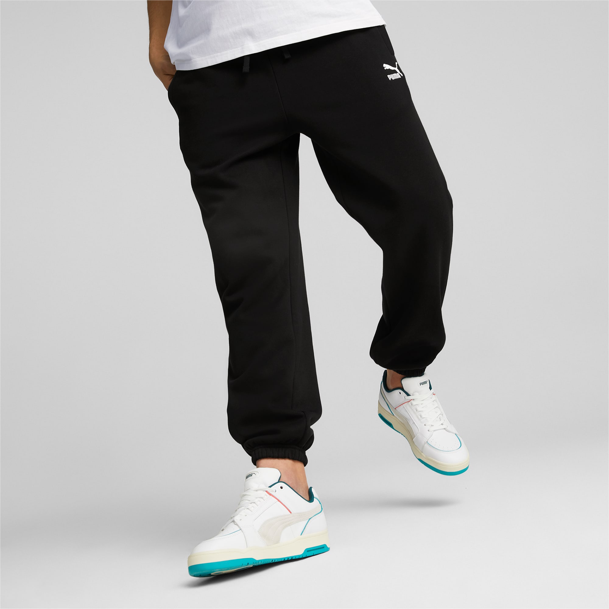 PUMA Classics Sweatpants Men, Black, Size XS, Clothing