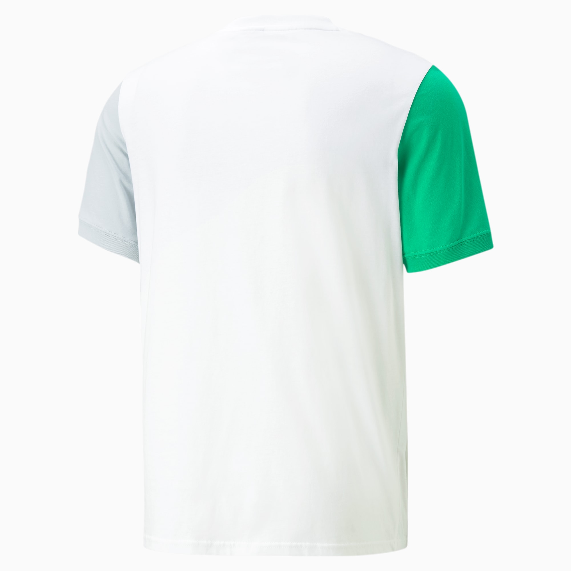 PUMA Classics Blok T-shirt Dames, Wit/Grijs