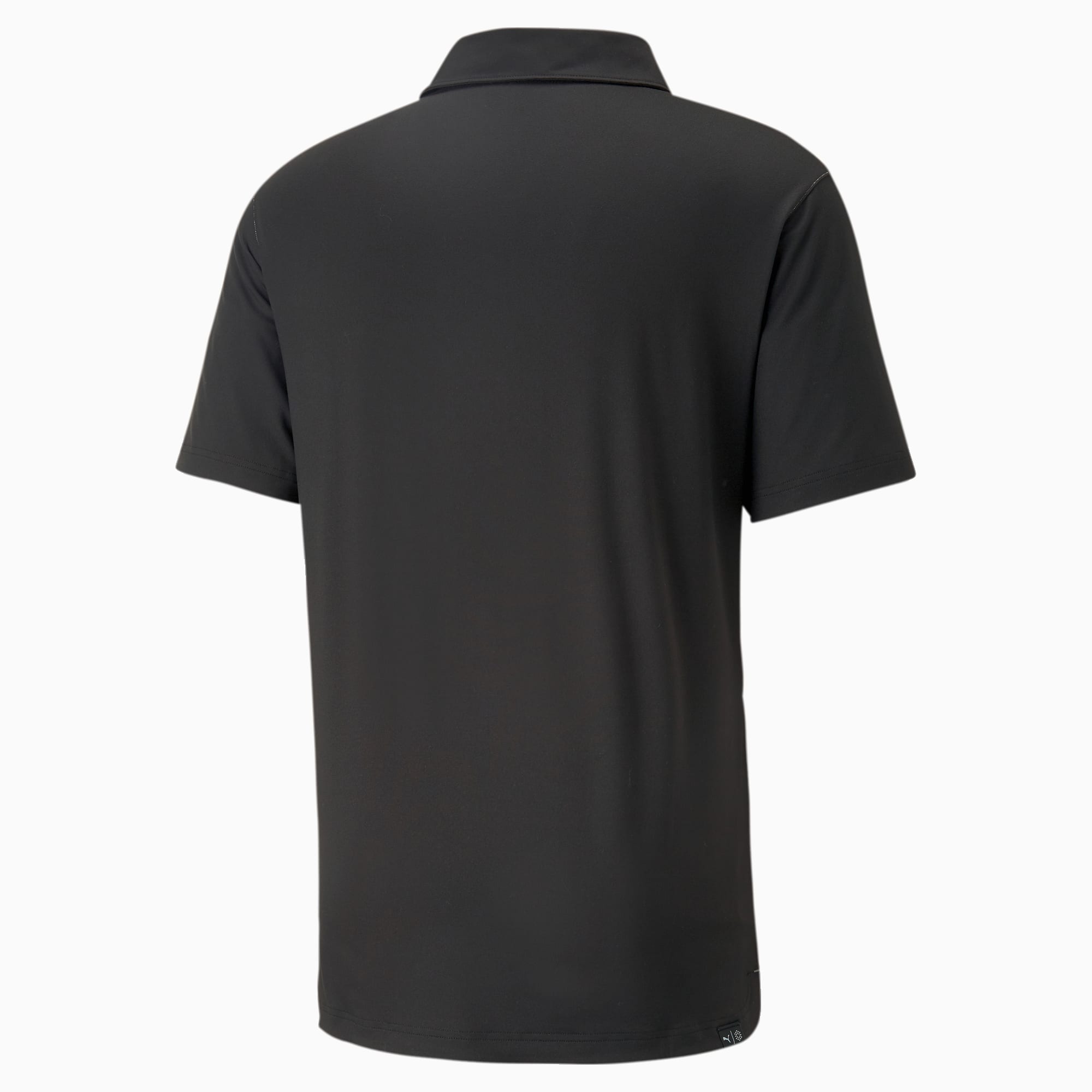 PUMA Cloudspun golfpoloshirt met kleurblokken voor Heren, Grijs/Zwart