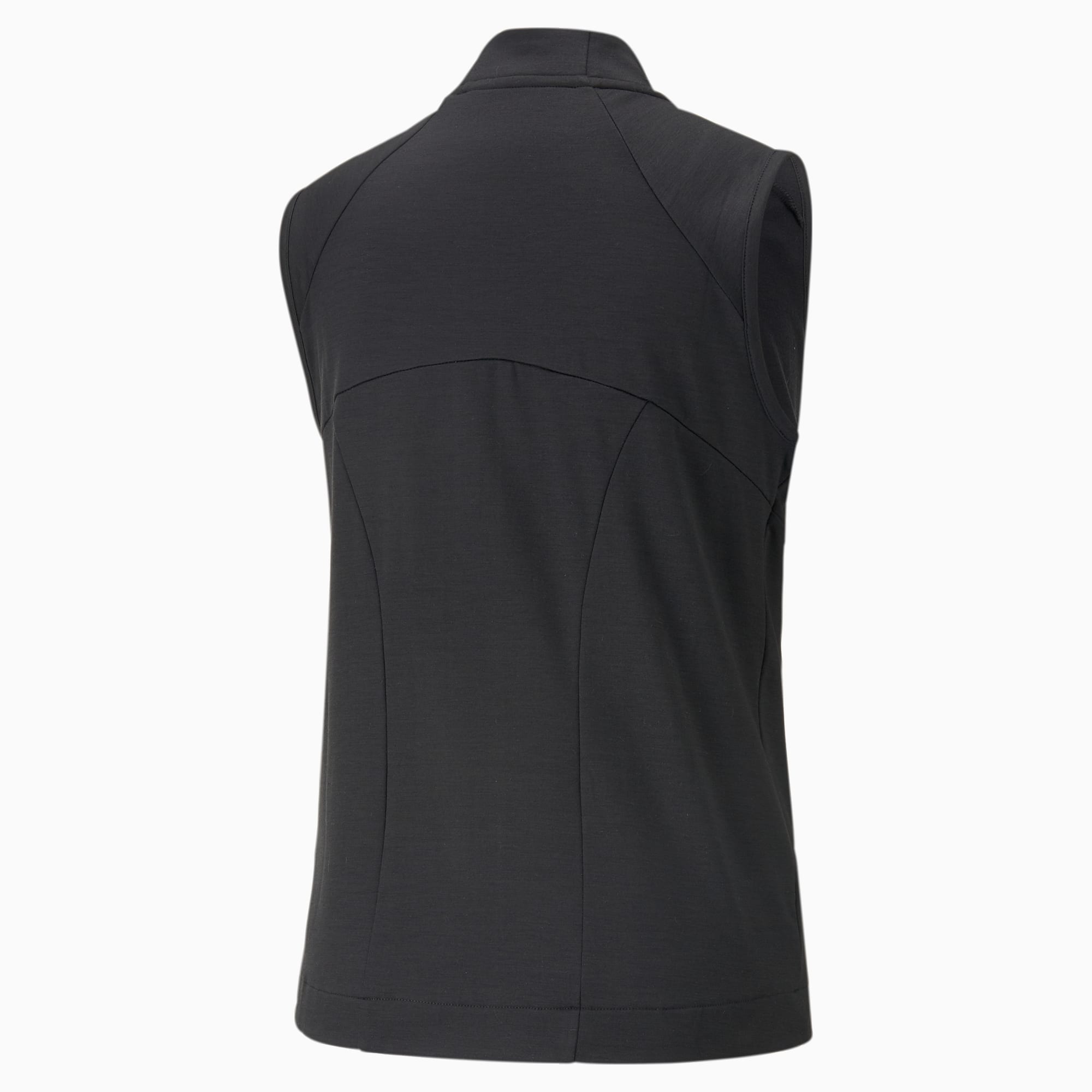 PUMA Heather Full-Zip Golf Vest Women, Black Heather, Size XXS, Clothing