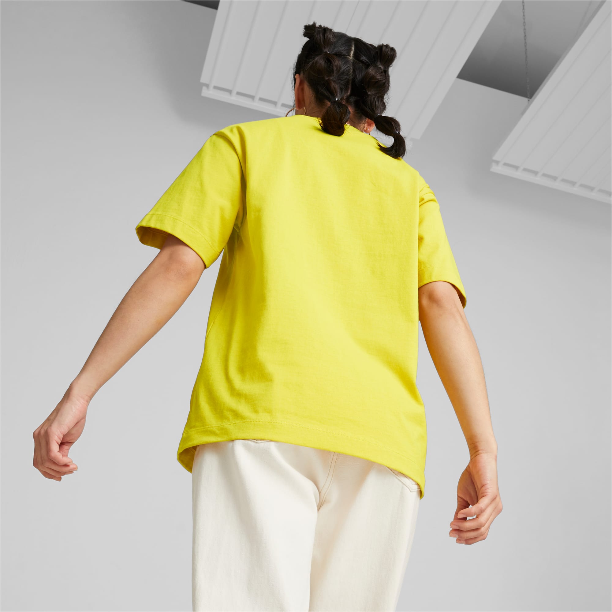 PUMA YONA T-shirt Met Opstaande Kraag Voor Dames, Fresh Pear