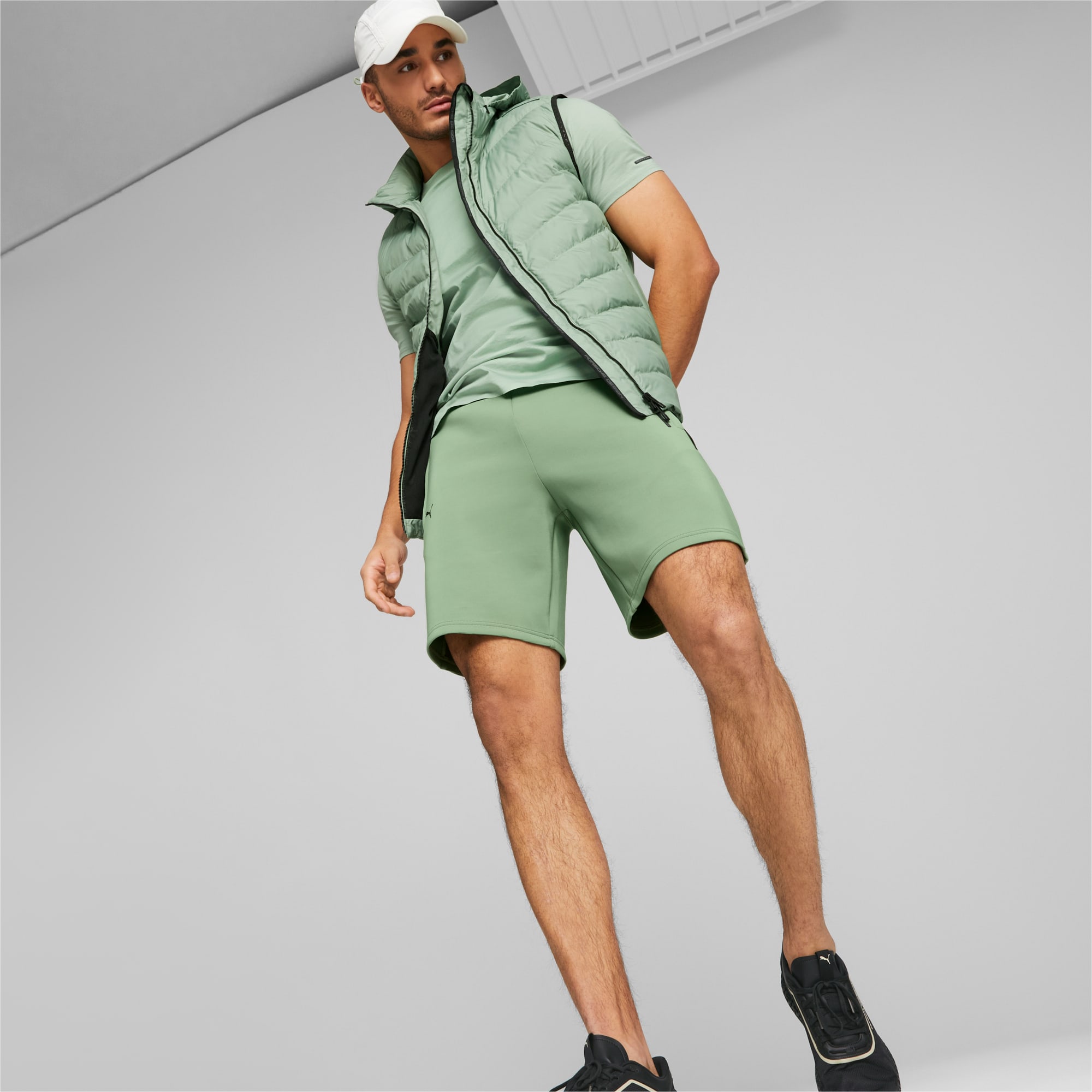 PUMA Porsche Design Light Packable Vest Men Men's Jacket, Dusty Green, Size M, Clothing