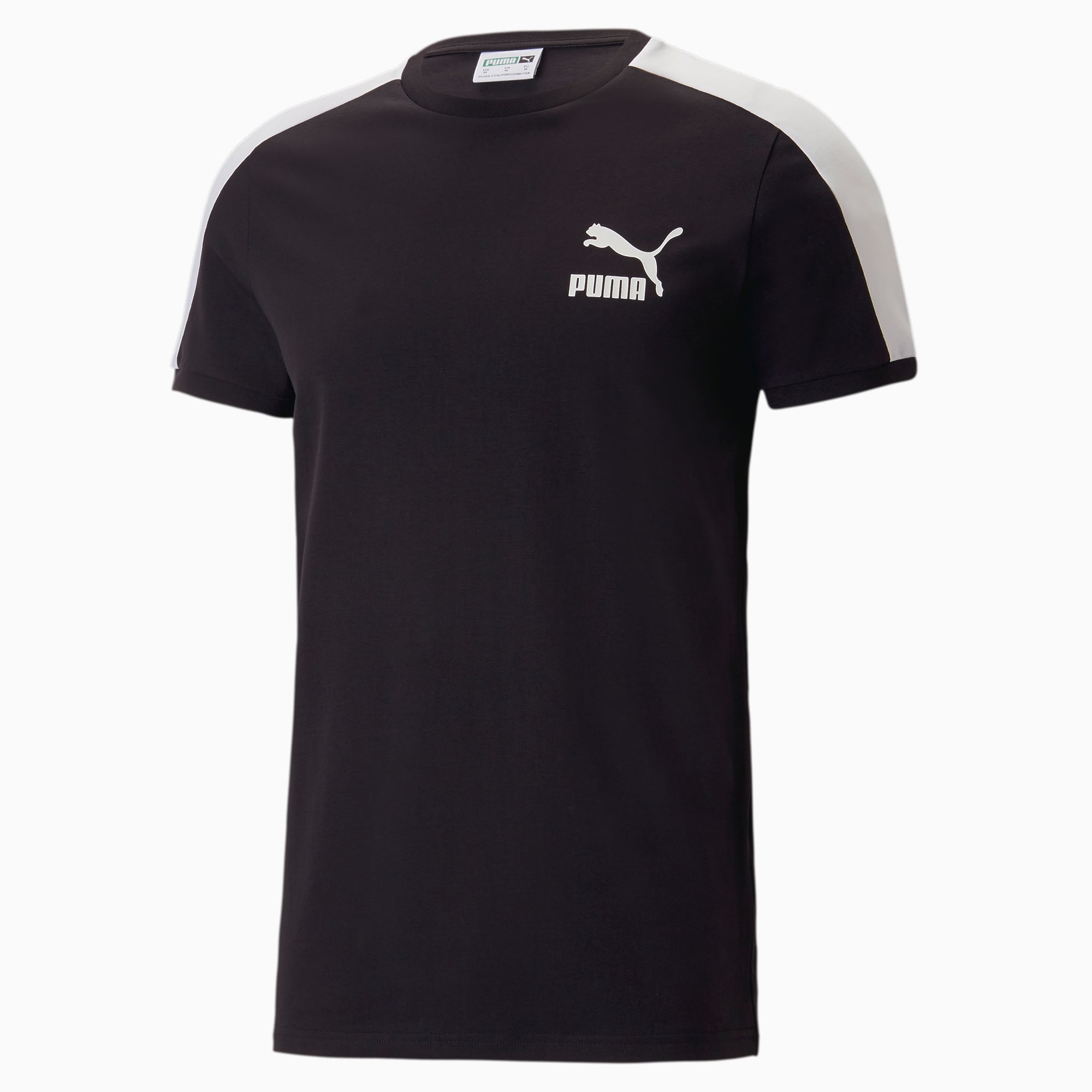 PUMA T7 Iconic T-shirt Voor Heren, Zwart
