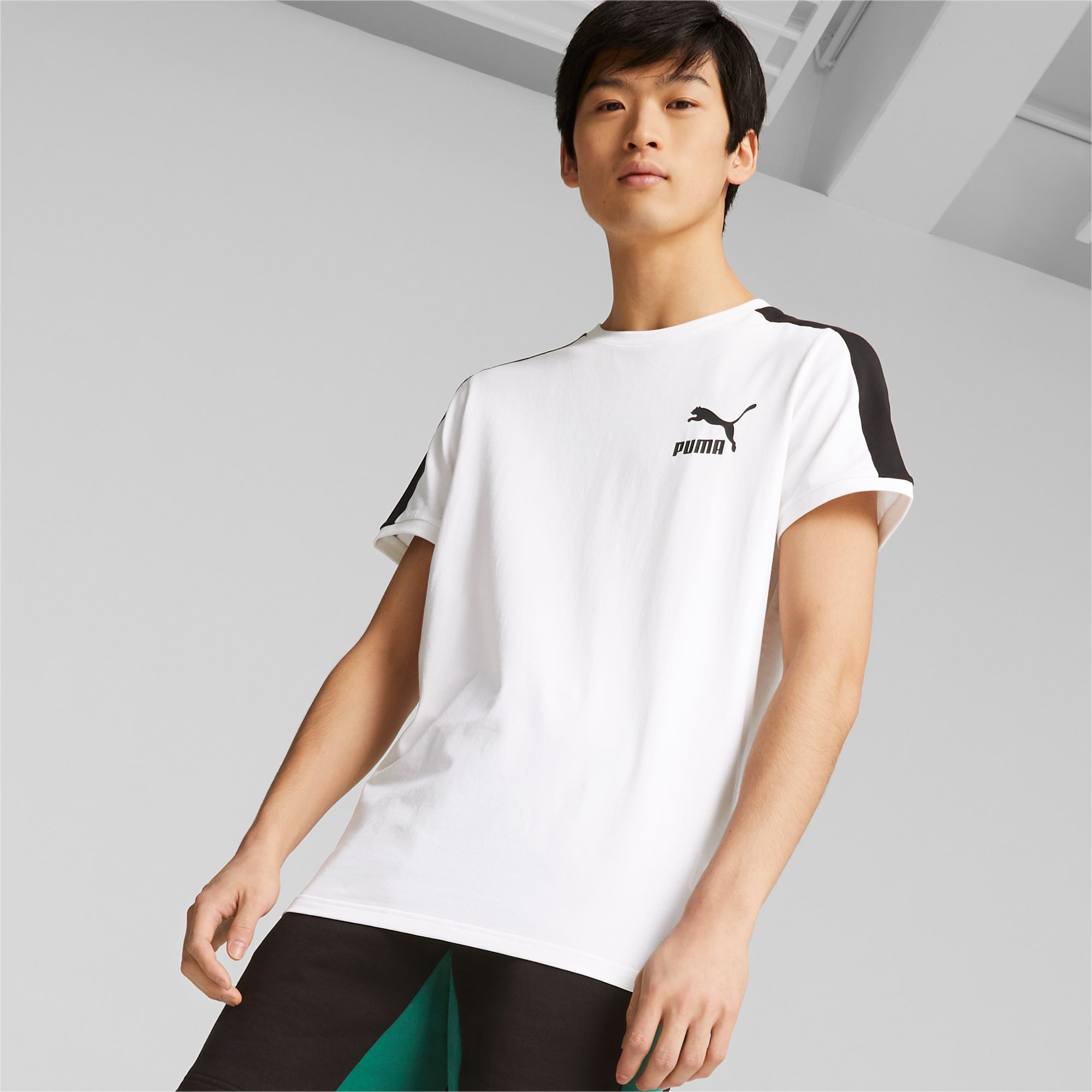 PUMA T7 Iconic T-Shirt Men, White, Size XS, Clothing