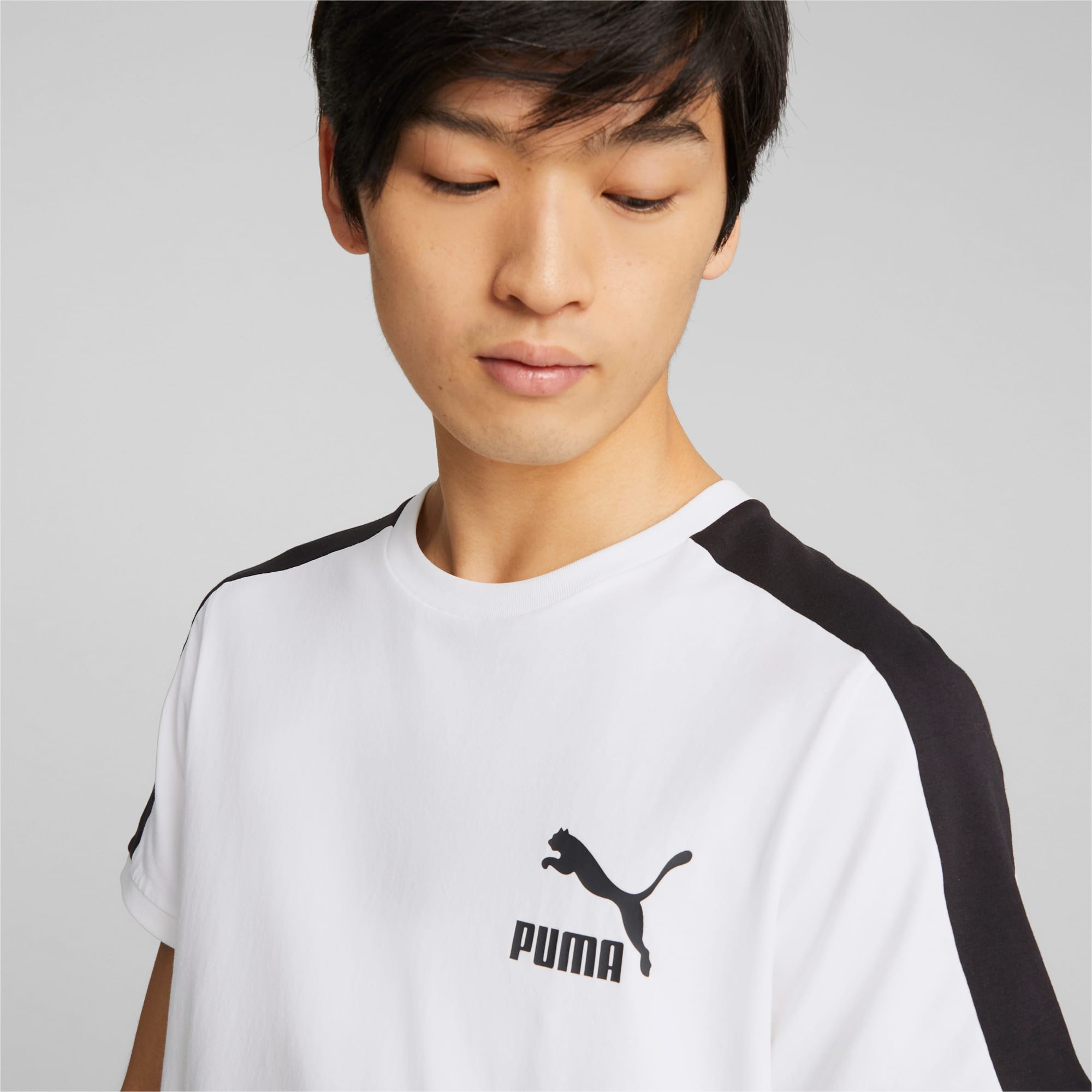 PUMA T7 Iconic T-shirt Voor Heren, Wit