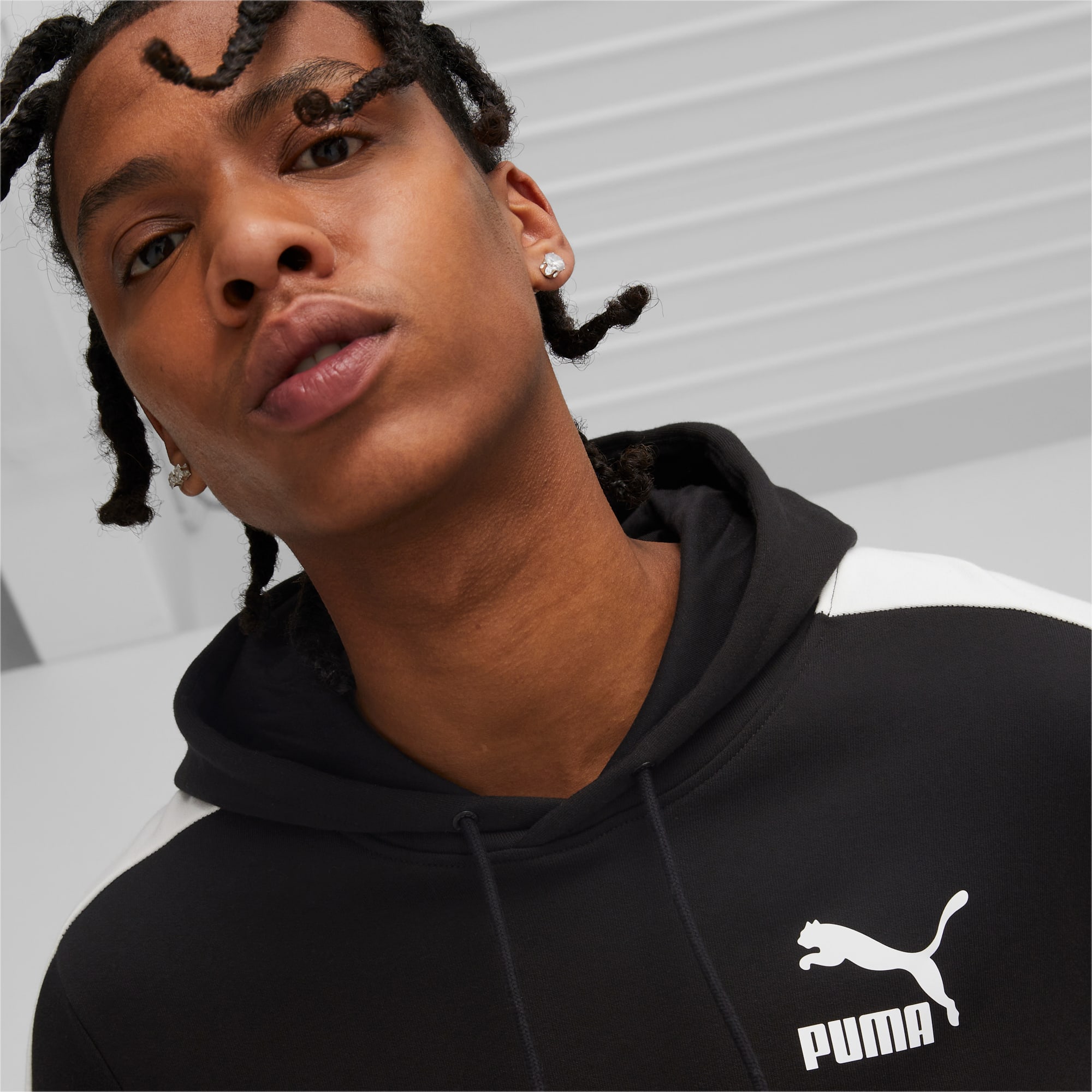 PUMA T7 Iconic Hoodie Men, Black, Size XS, Clothing