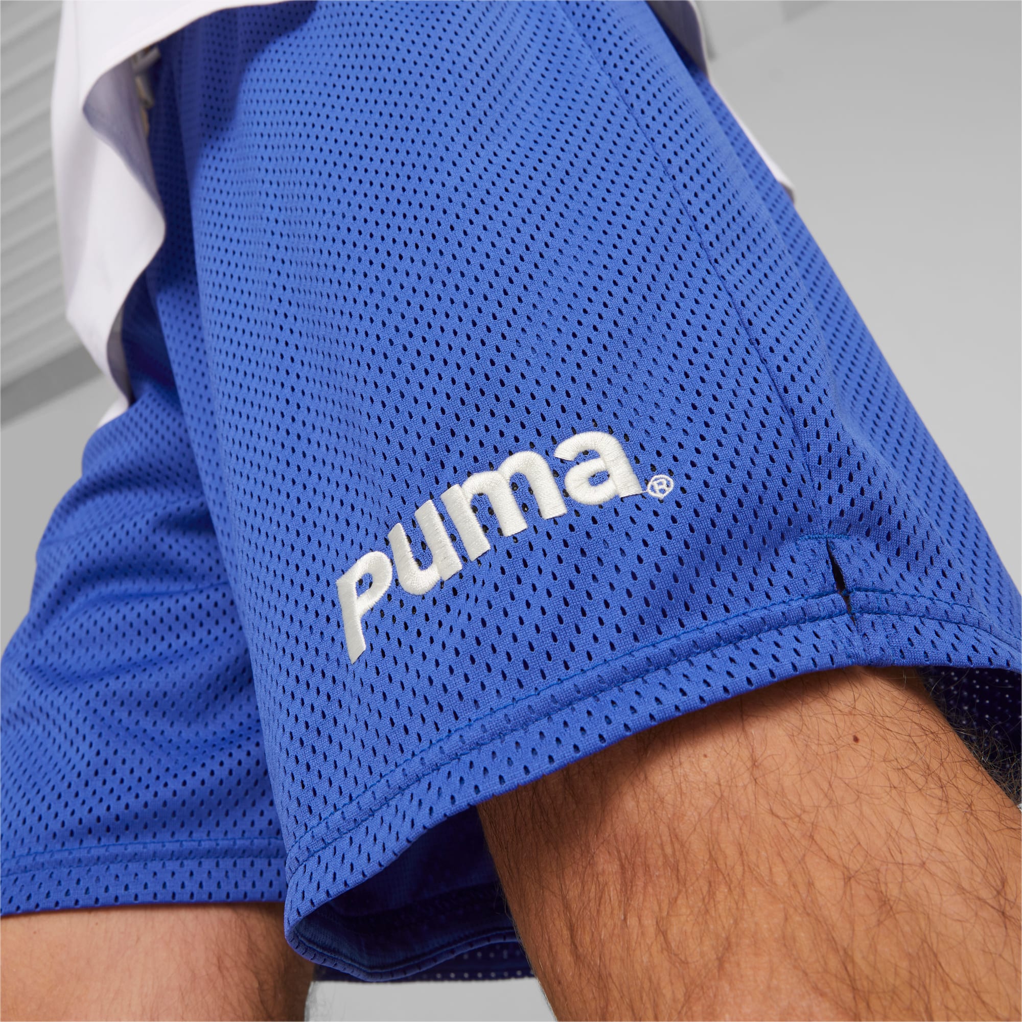 PUMA Team 8 Mesh Shorts Men, Royal Blue, Size M, Clothing
