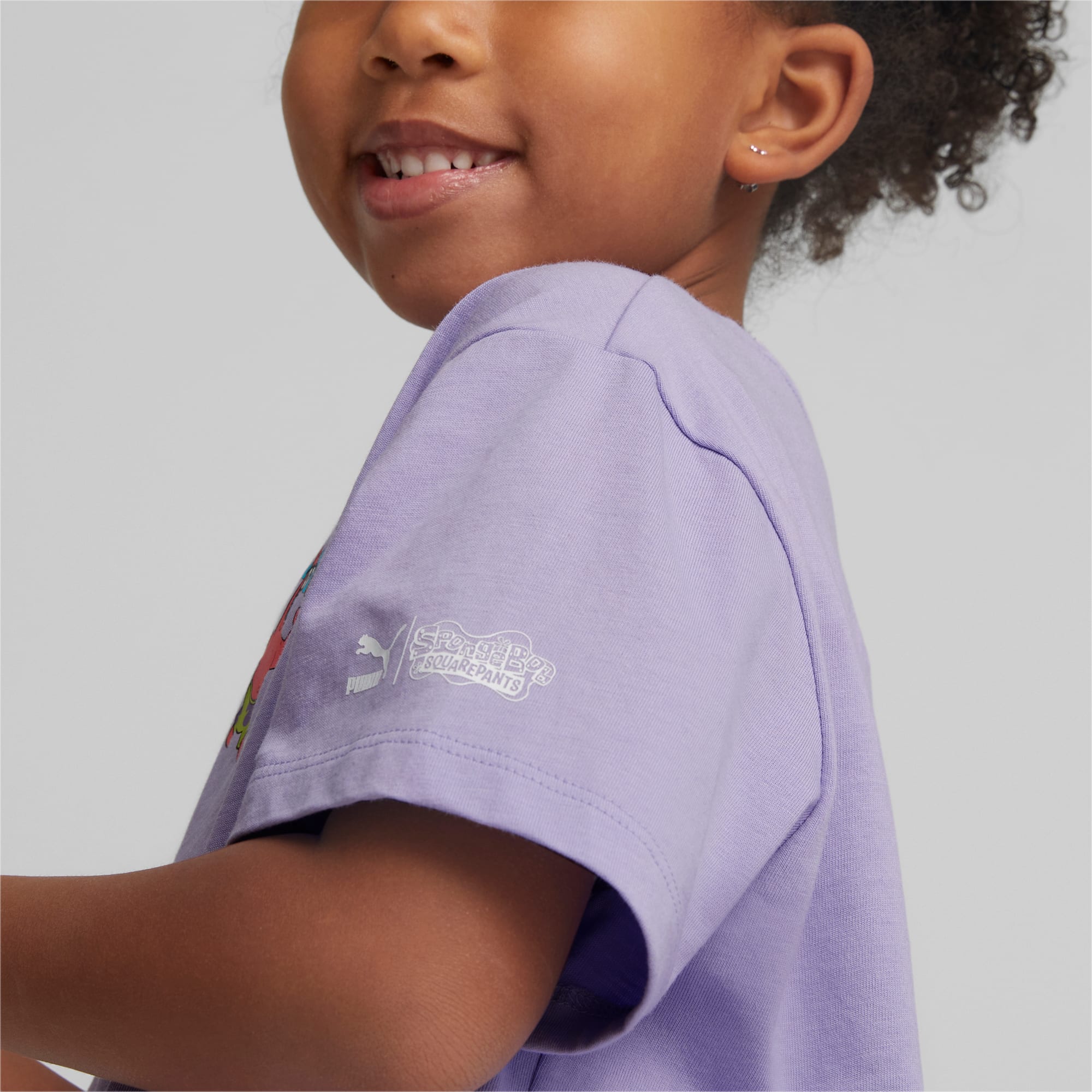 PUMA X SPONGEBOB T-Shirt Kinder, Lila, Größe: 11-12Y, Kleidung