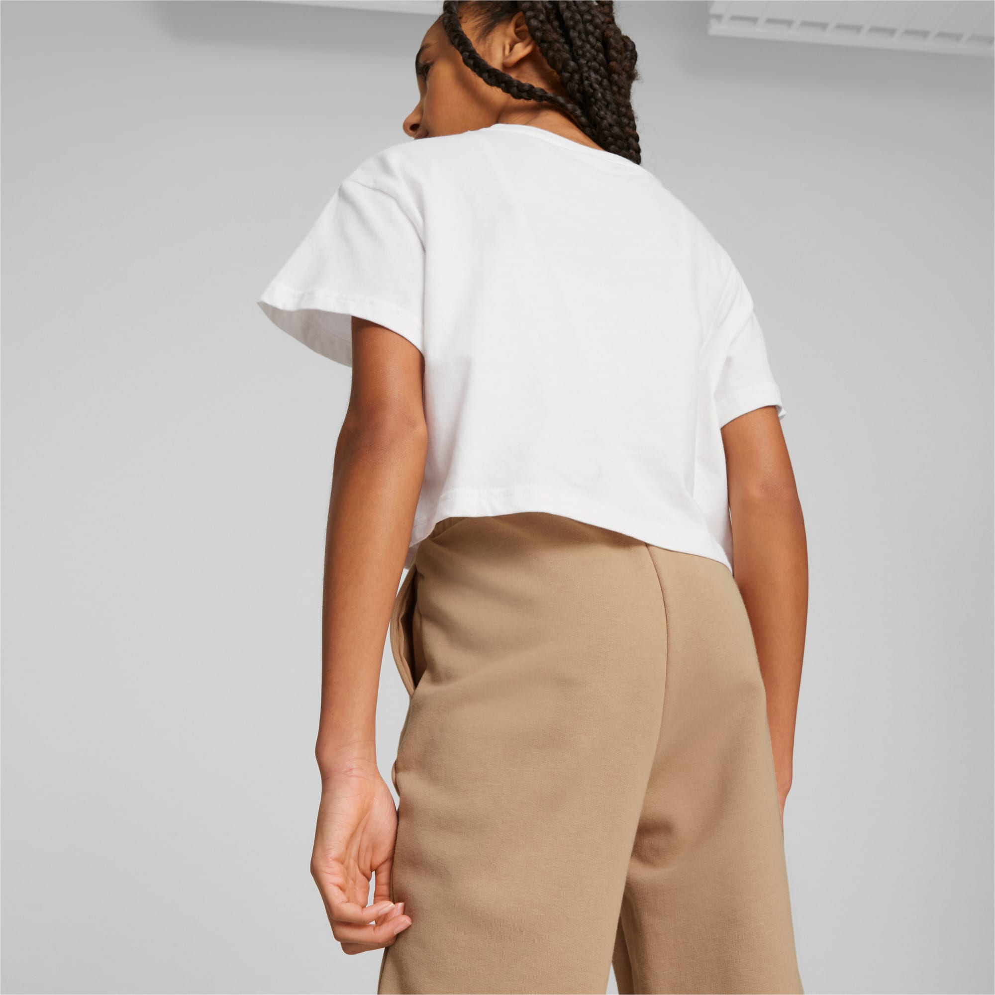 PUMA Classics T-Shirt Jugend Für Kinder, Weiß, Größe: 140, Kleidung