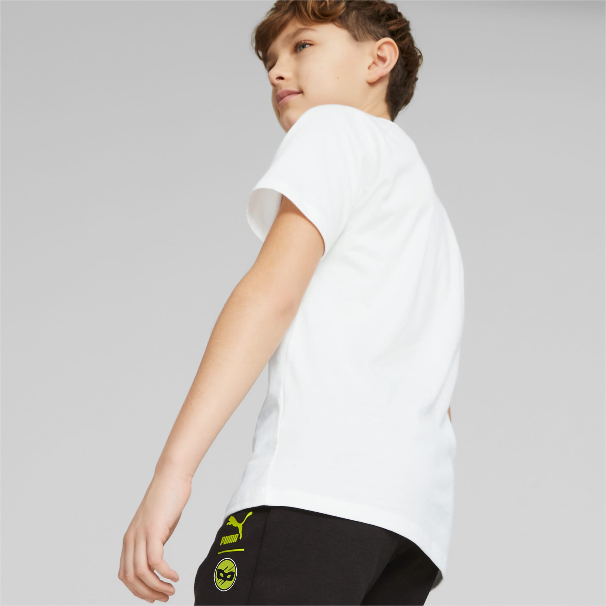 PUMA X MIRACULOUS T-Shirt Teenager Für Kinder, Weiß, Größe: 164, Kleidung