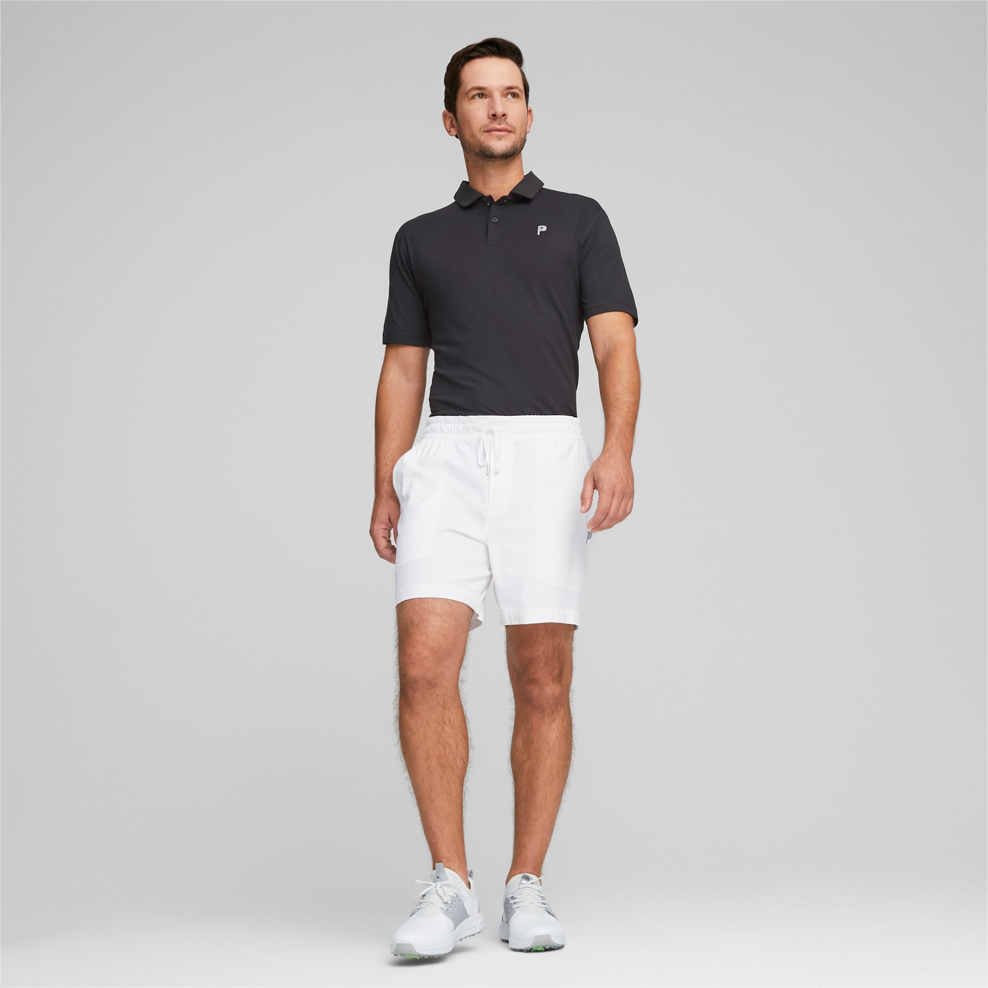 PUMA X PALM TREE CREW Vented Golf-Shorts Herren, Weiß, Größe: XL, Kleidung