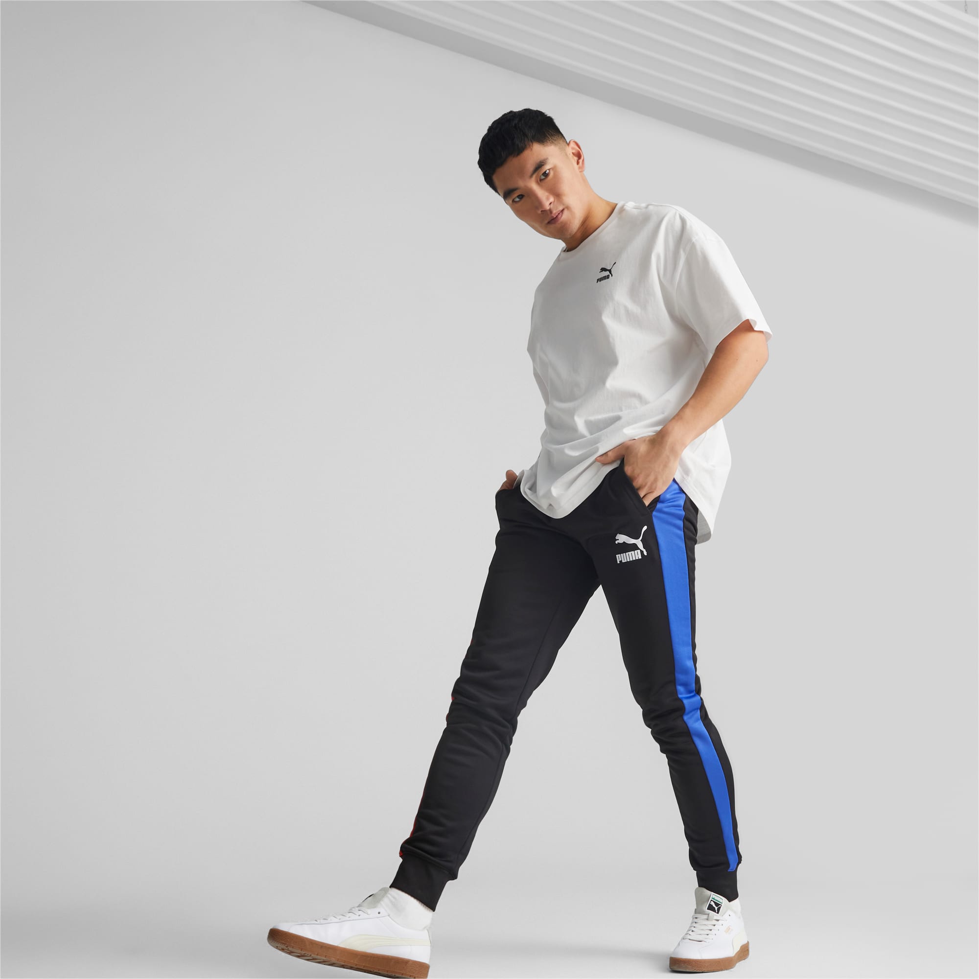 PUMA T7 Iconic Track Pants Men, Royal Blue, Size XS, Clothing