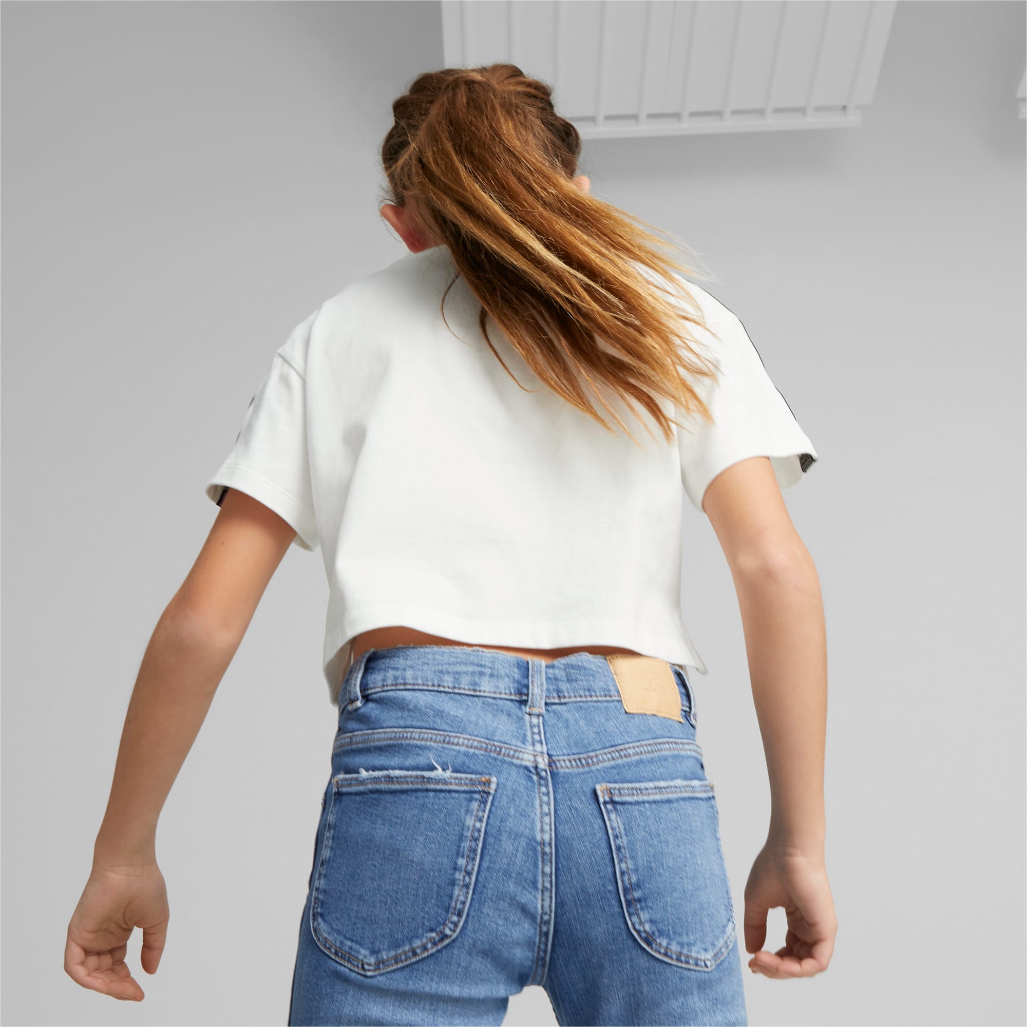 PUMA Ruleb T-Shirt Youth, White, Size 128, Clothing