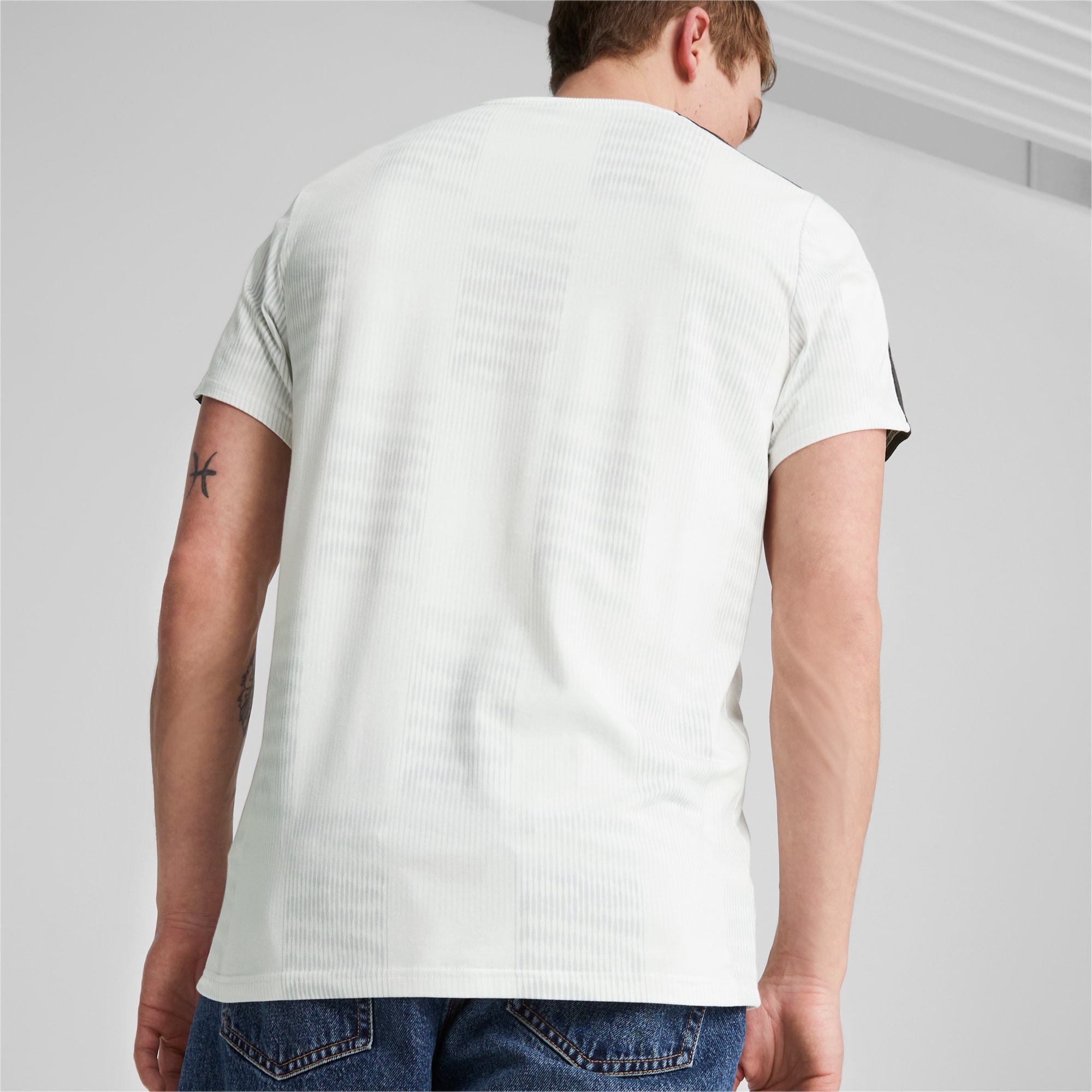PUMA T7 Sport T-Shirt Men, White/AOP