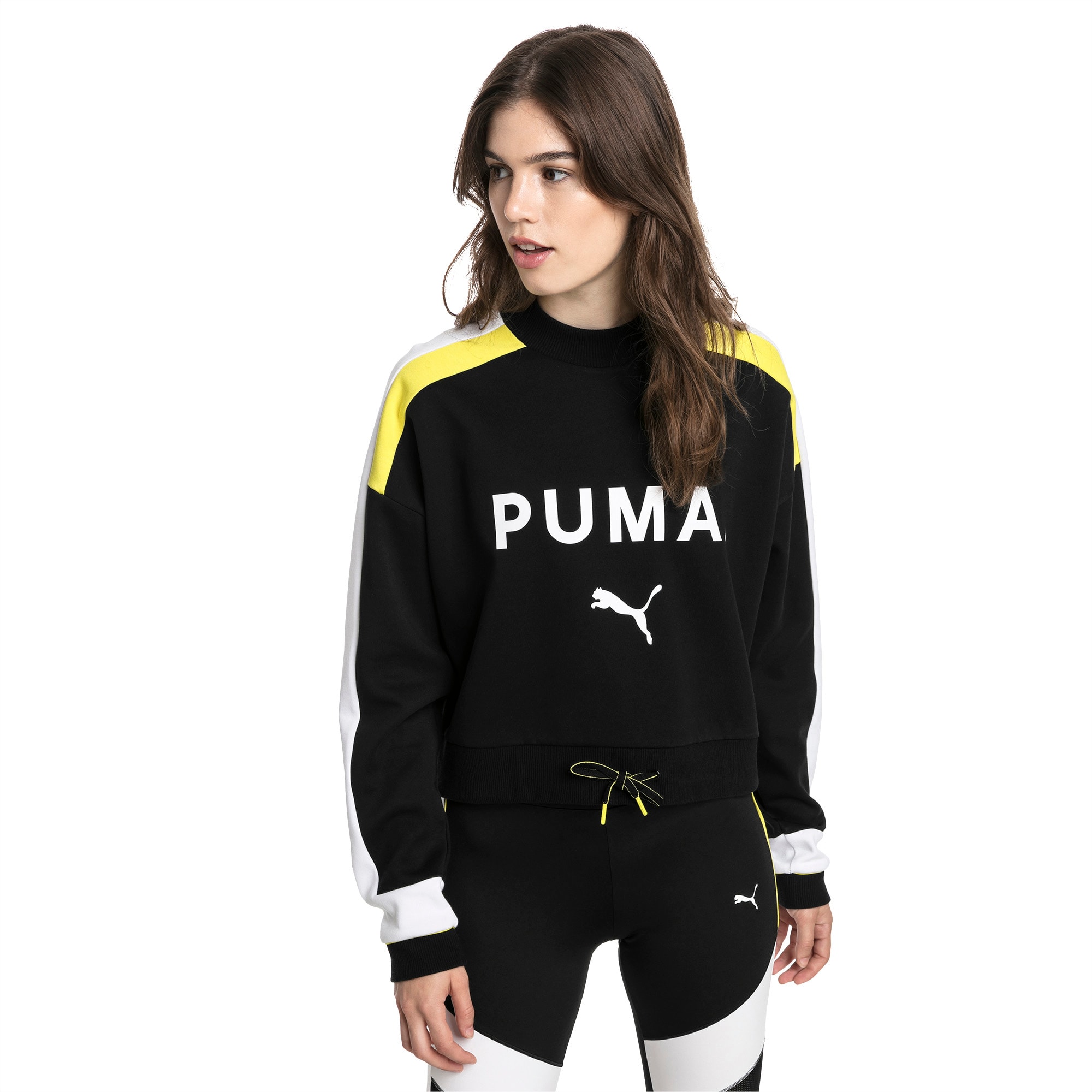 PUMA Sweat Chase pour Femme, Noir, Taille XL, Vêtements