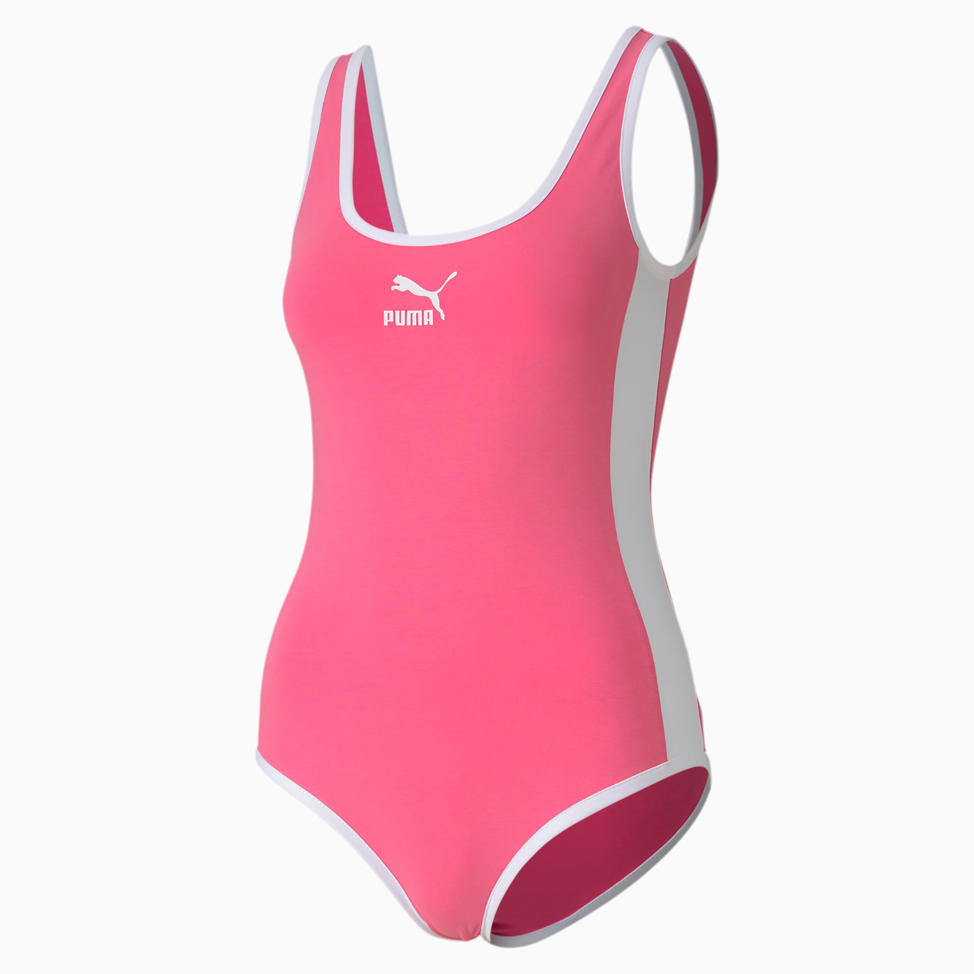 Image of PUMA Classics T7 Damen Bodysuit | Mit Aucun | Rosa | Größe: XL