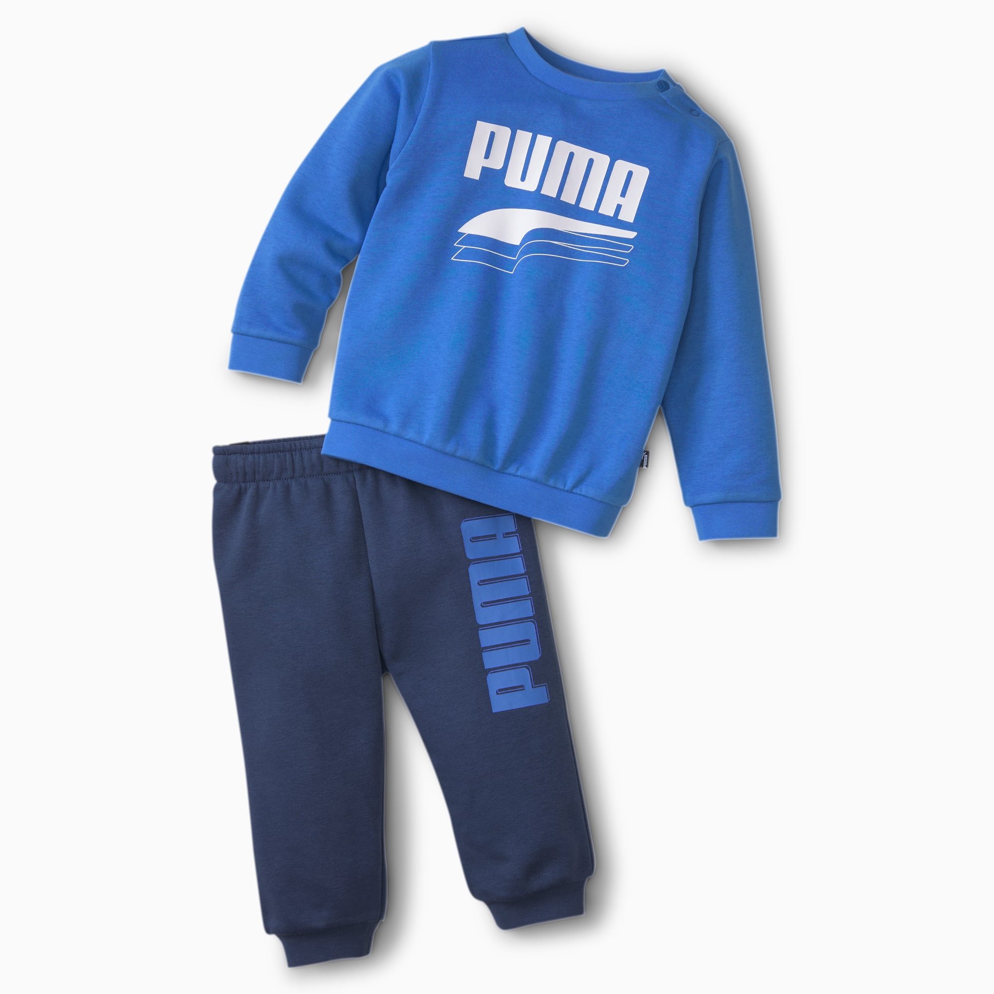 PUMA Survêtement Minicats Rebel pour bébé, Bleu, Taille 80, Vêtements