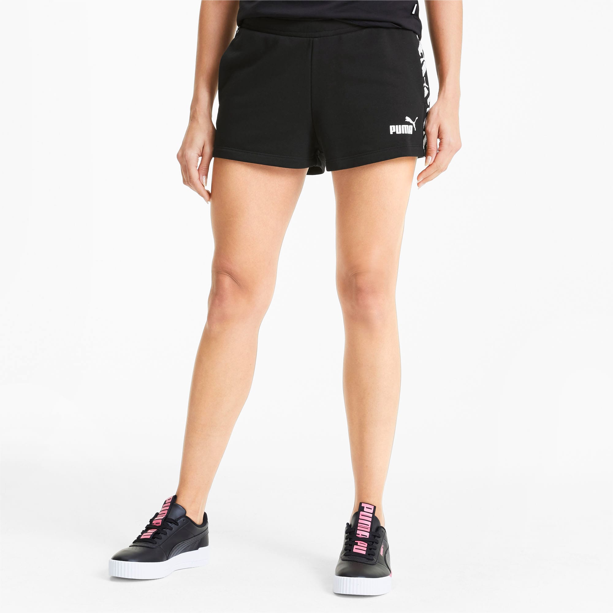 Image of PUMA Amplified Damen Shorts | Mit Aucun | Schwarz | Größe: L